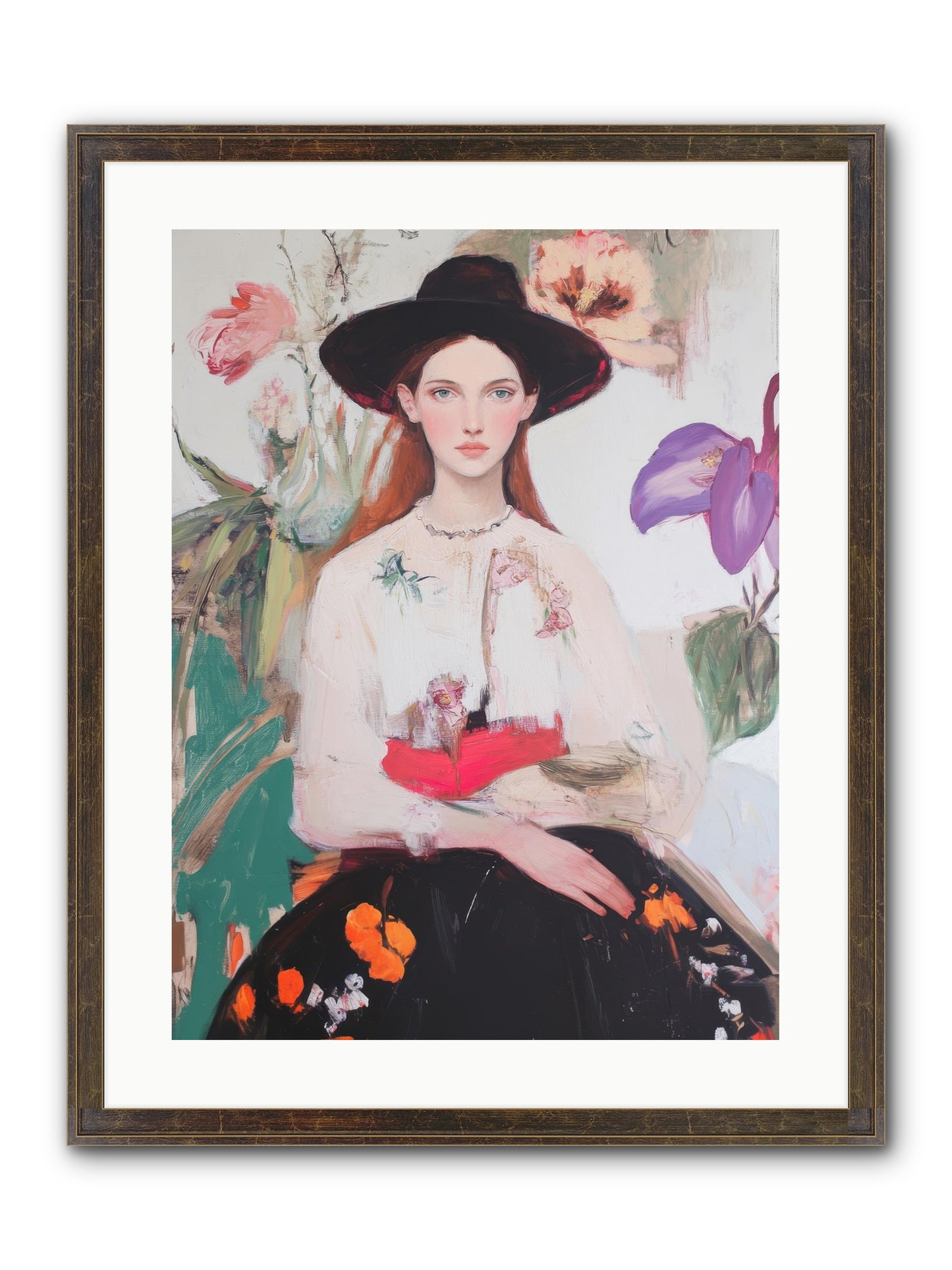Wild Heart Framed Print - Slimwoods Black/Gold 18x24