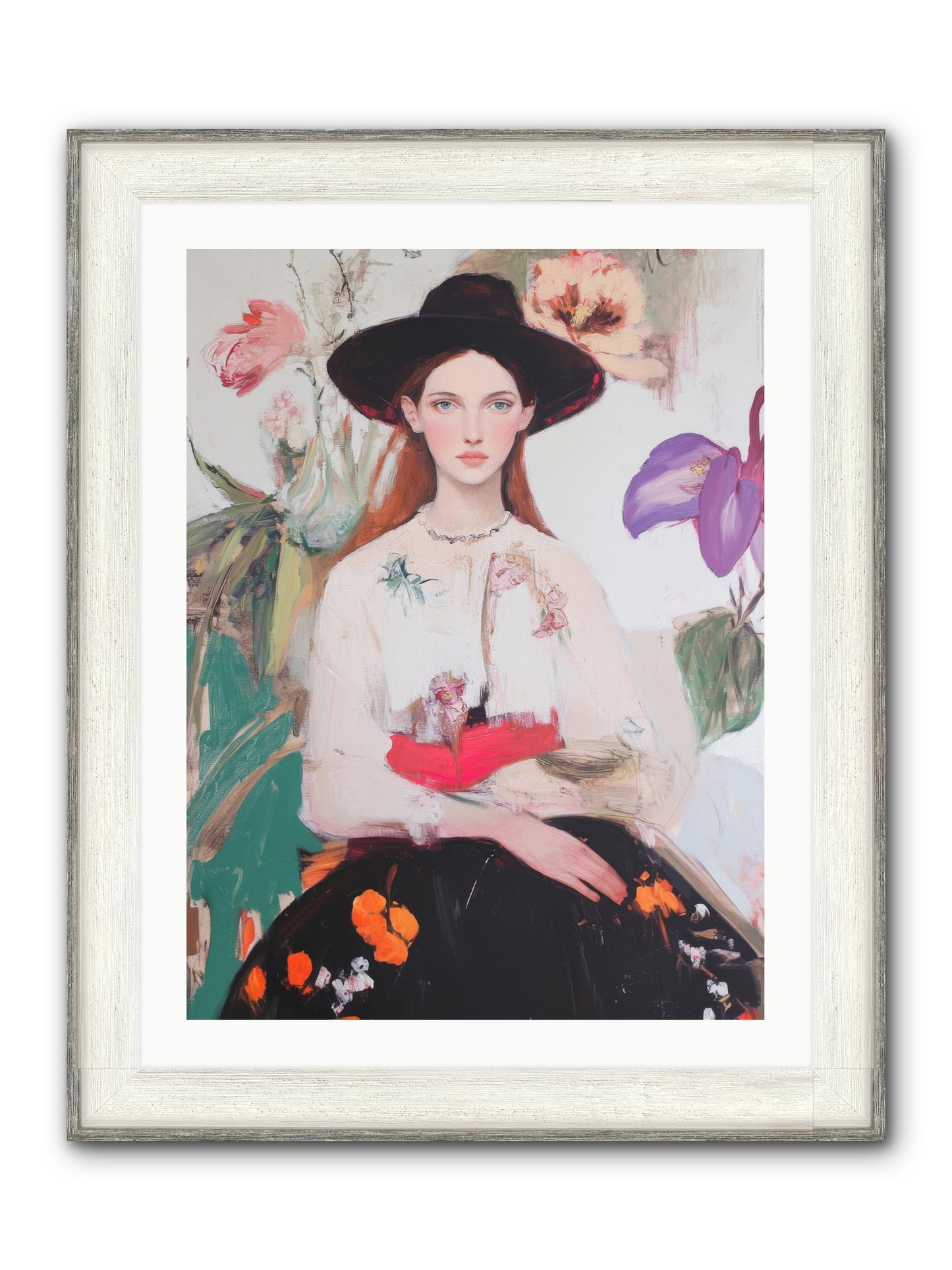 Wild Heart Framed Print - Driftwood White 24x32