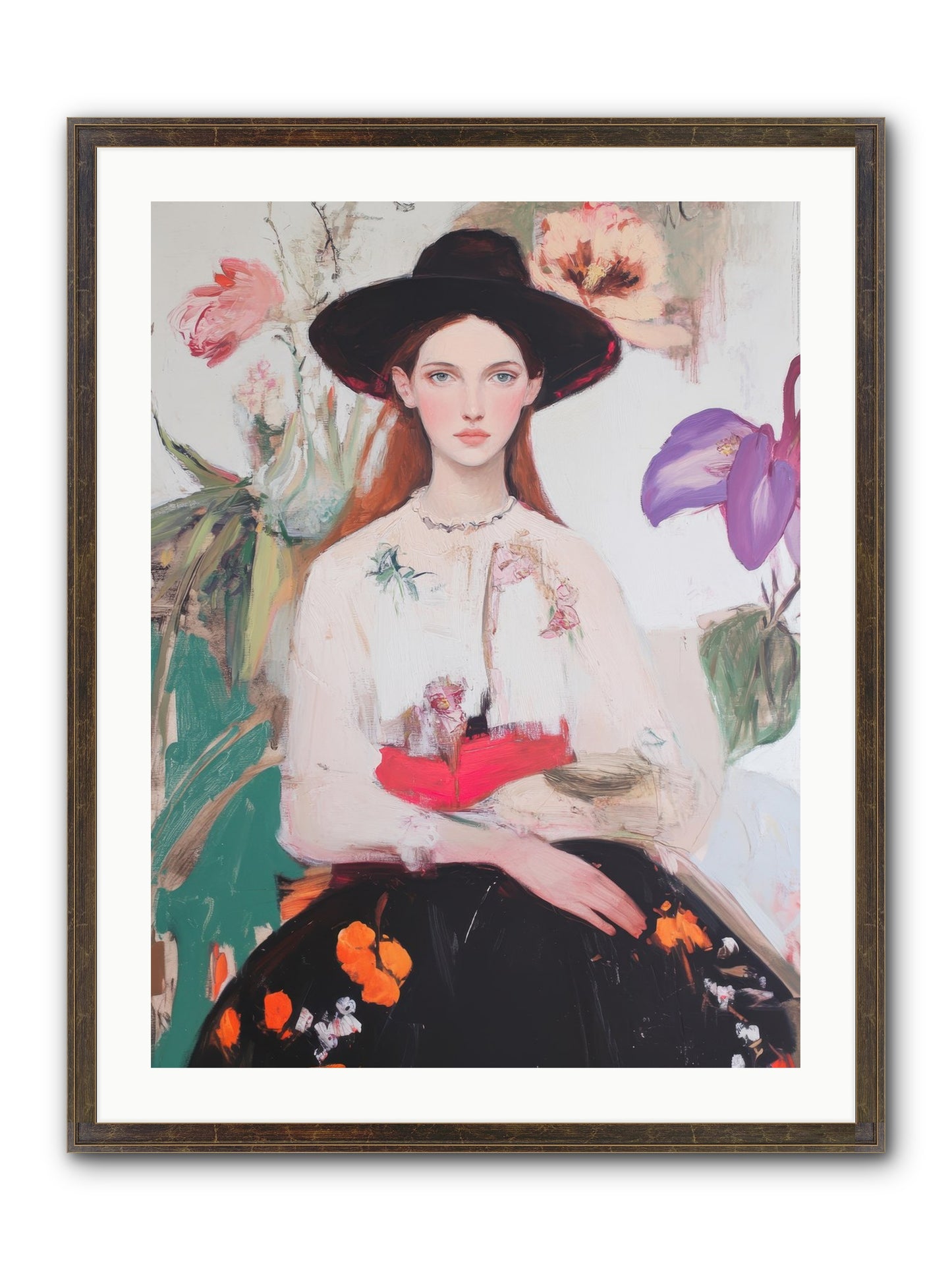 Wild Heart Framed Print - Slimwoods Black/Gold 24x32