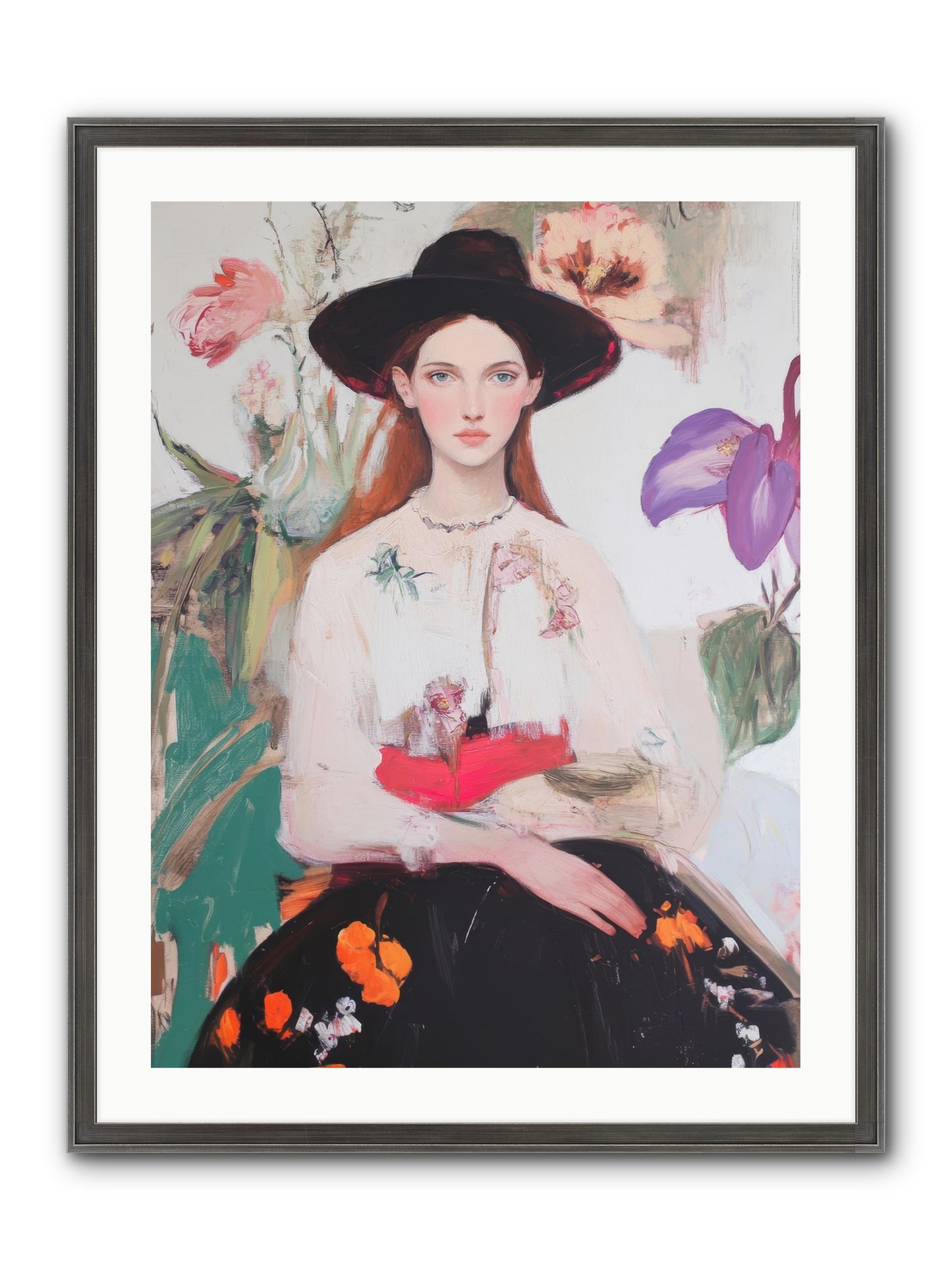 Wild Heart Framed Print - Slimwoods Black/Silver 24x32