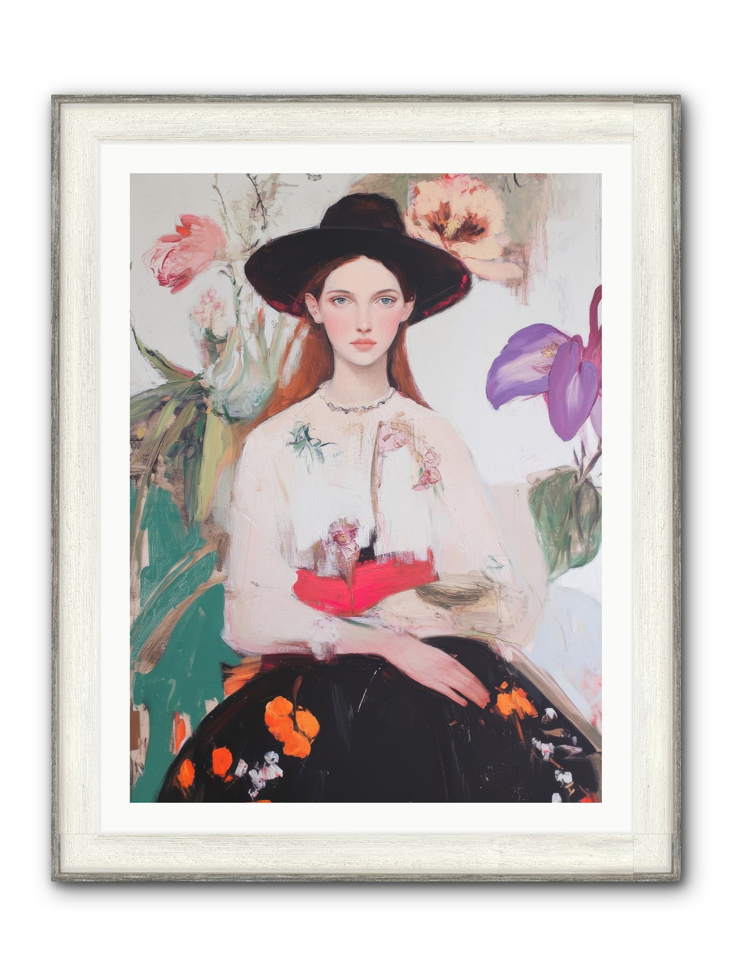 Wild Heart Framed Print - Driftwood White 30x40