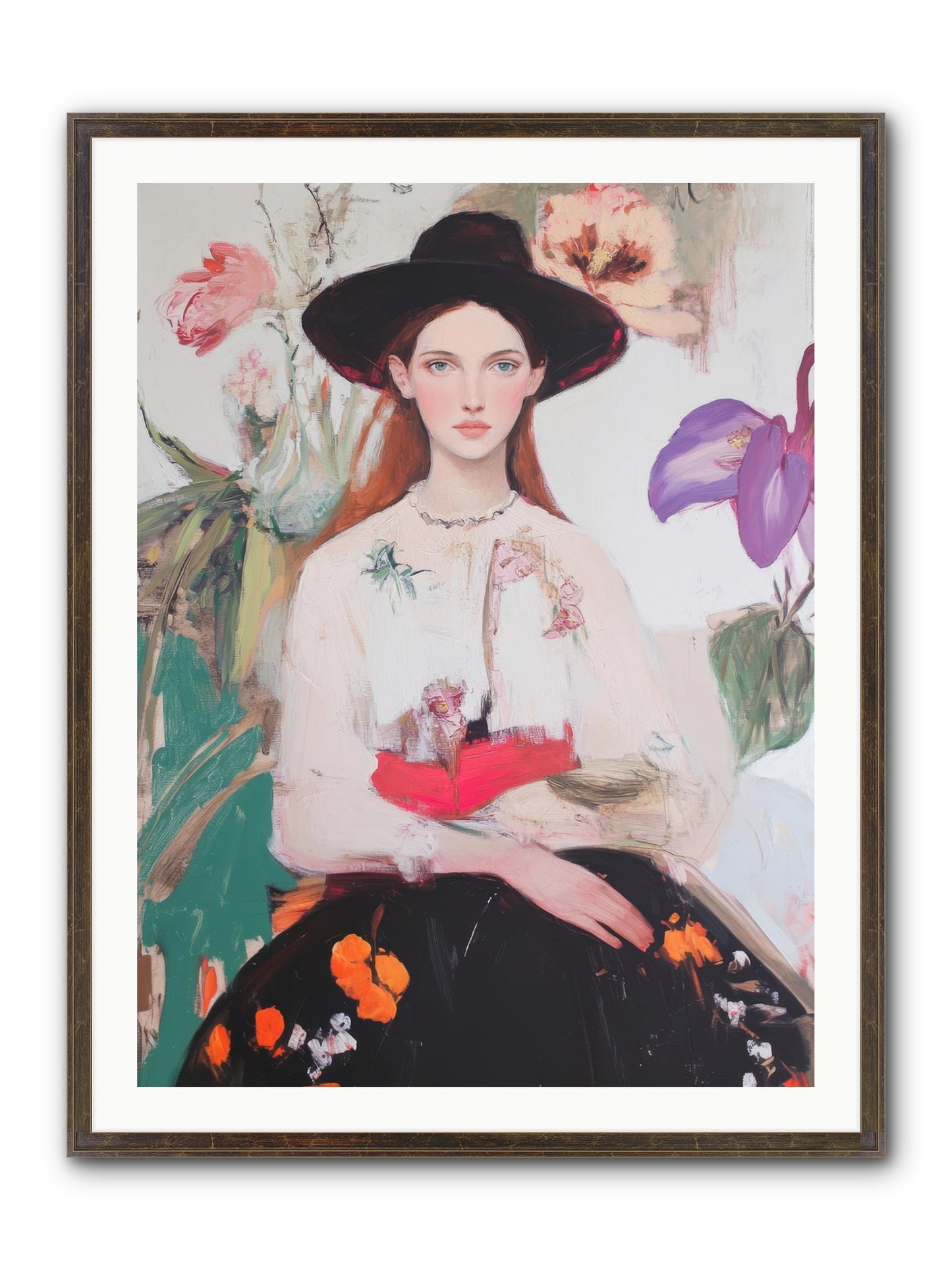 Wild Heart Framed Print - Slimwoods Black/Gold 30x40