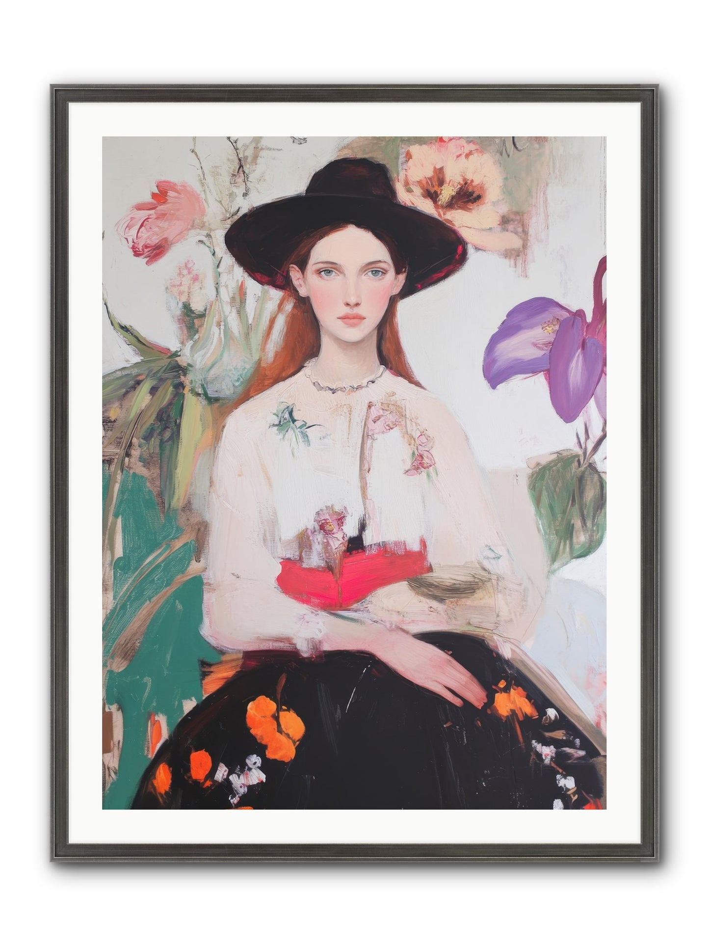 Wild Heart Framed Print - Slimwoods Black/Silver 30x40