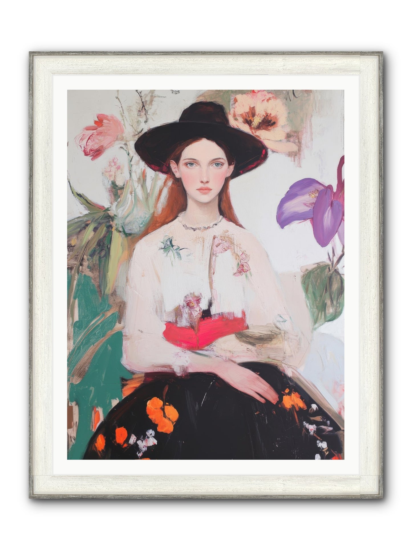Wild Heart Framed Print - Driftwood White 36x48