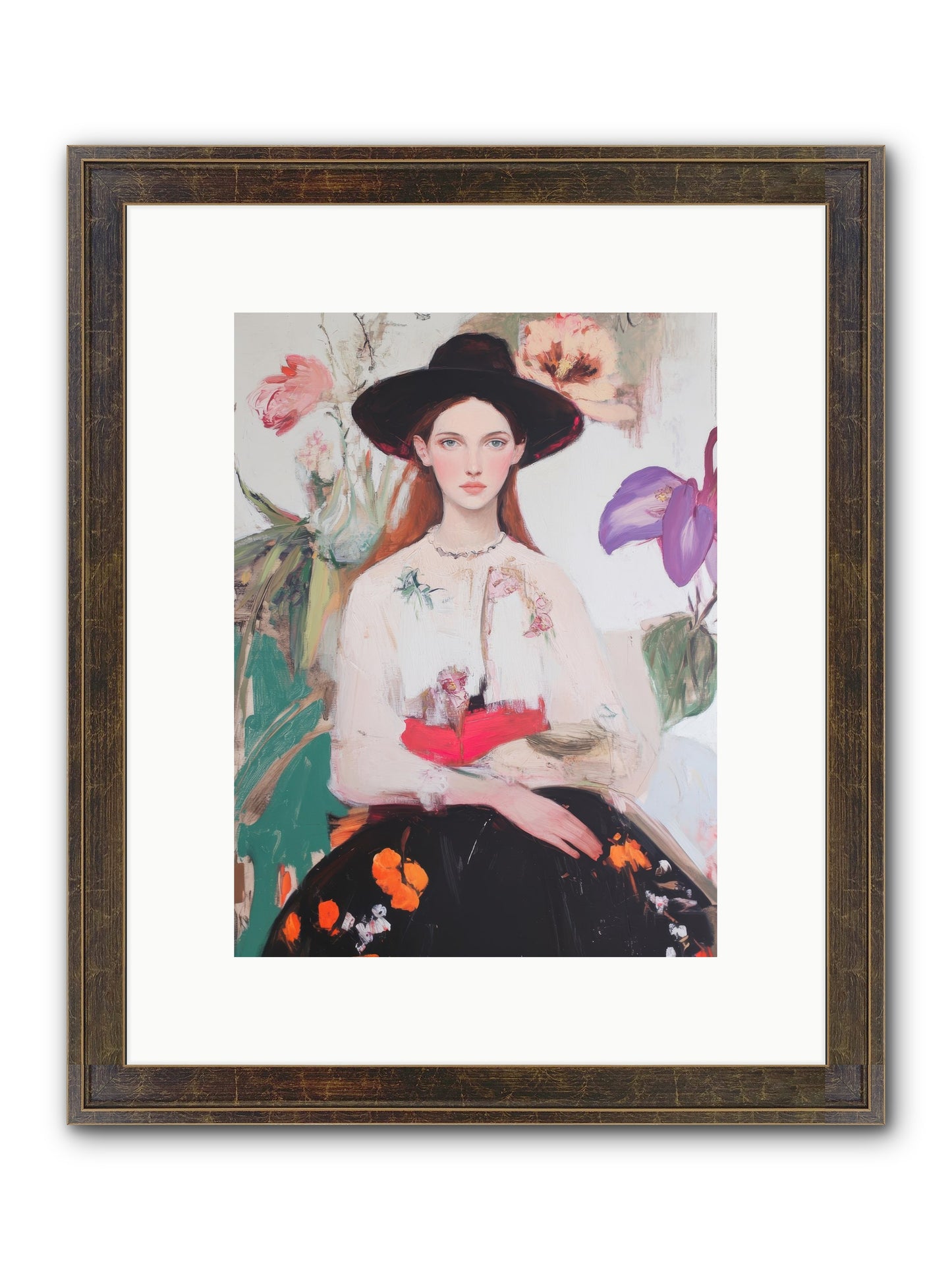 Wild Heart Framed Print - Slimwoods Black/Gold 9x12