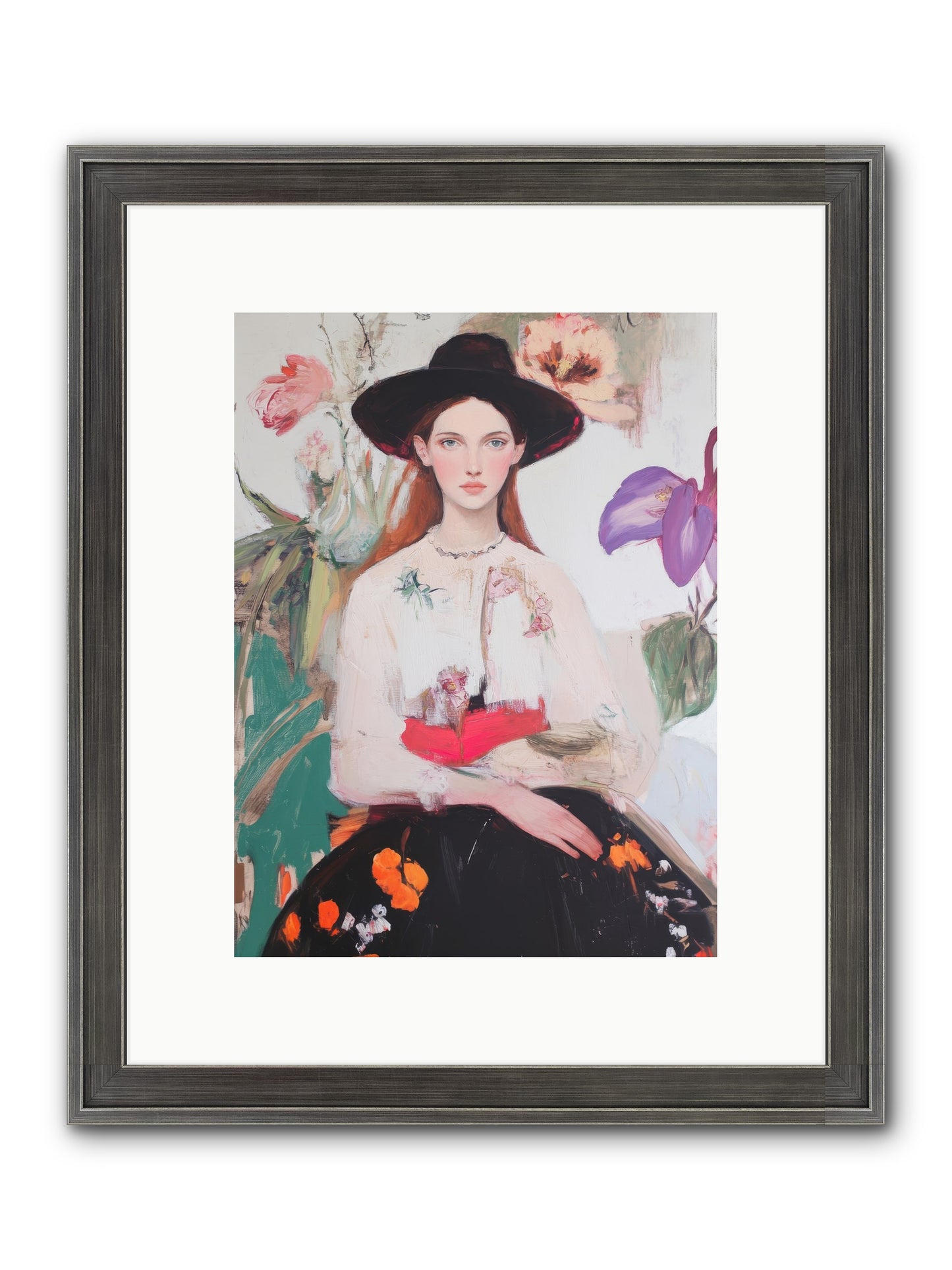 Wild Heart Framed Print - Slimwoods Black/Silver 9x12