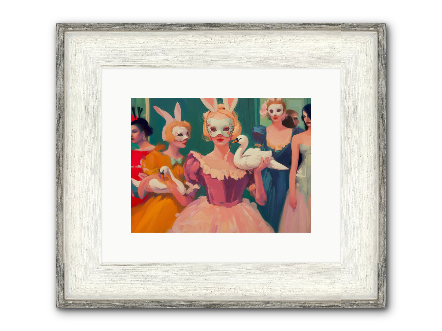 Wild Heart Rising Framed Print - Driftwood White 12x9