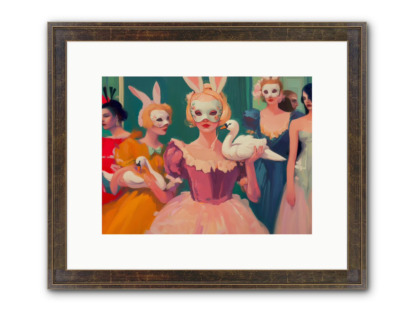 Wild Heart Rising Framed Print - Slimwoods Black/Gold 12x9