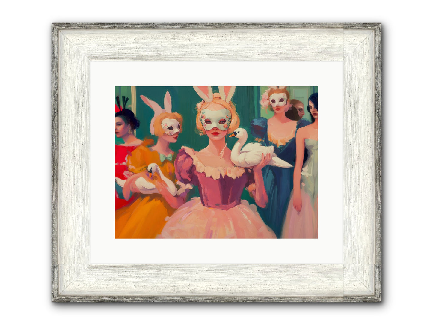 Wild Heart Rising Framed Print - Driftwood White 16x12