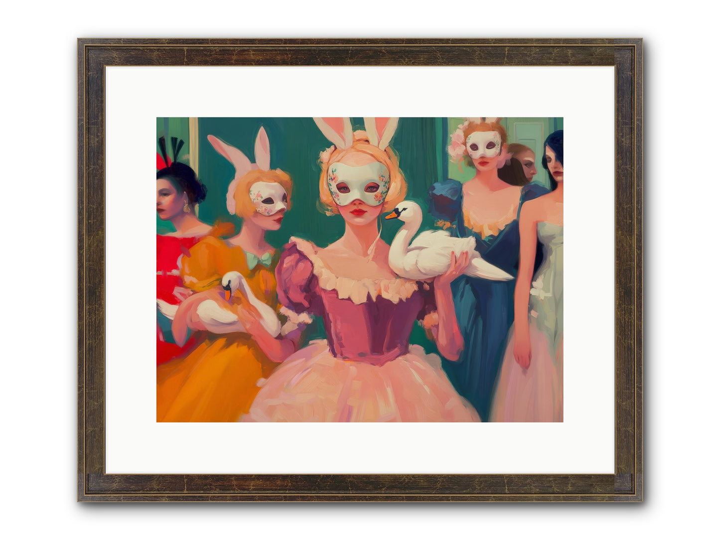 Wild Heart Rising Framed Print - Slimwoods Black/Gold 16x12