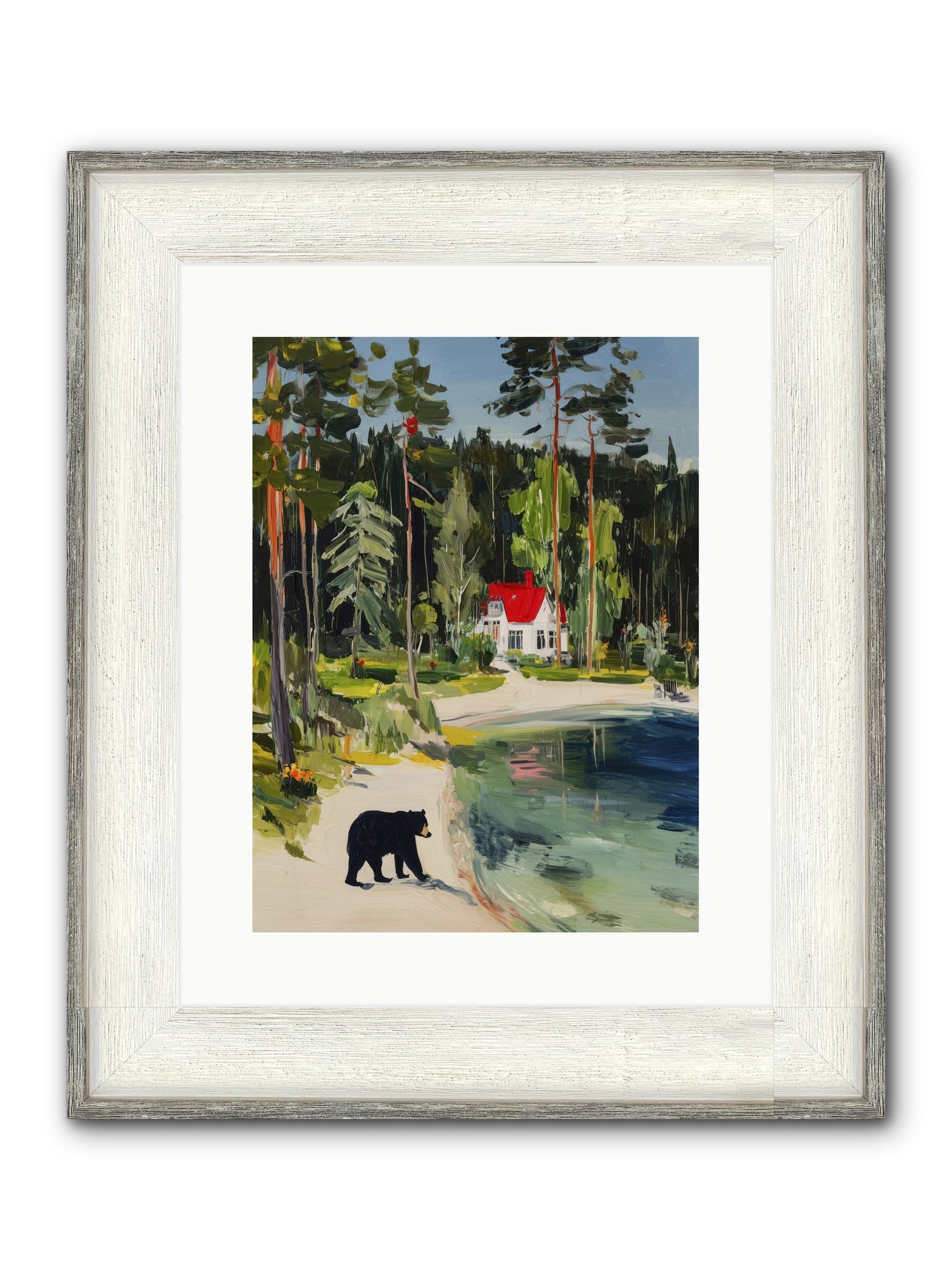Wild Heart Wanderer Framed Print - Driftwood White 12x16