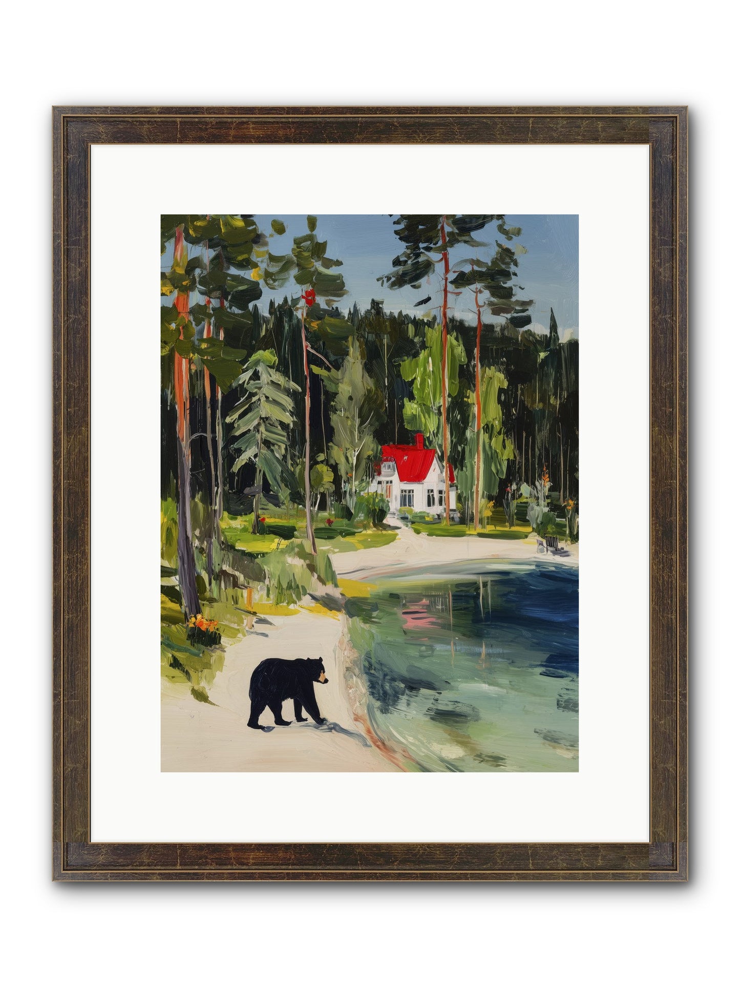 Wild Heart Wanderer Framed Print - Slimwoods Black/Gold 12x16