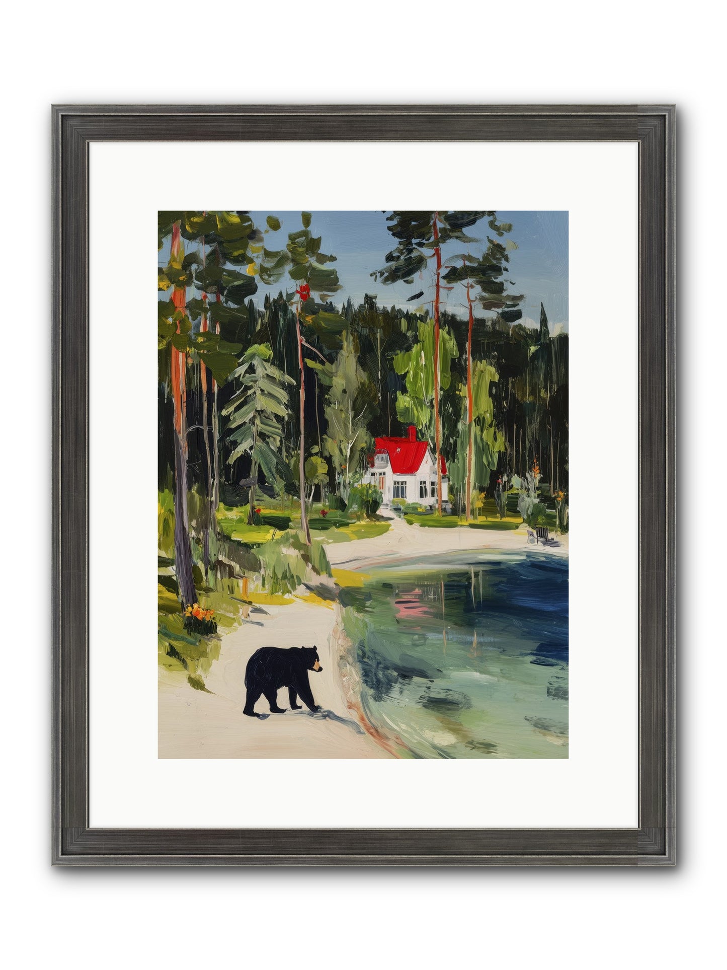 Wild Heart Wanderer Framed Print - Slimwoods Black/Silver 12x16