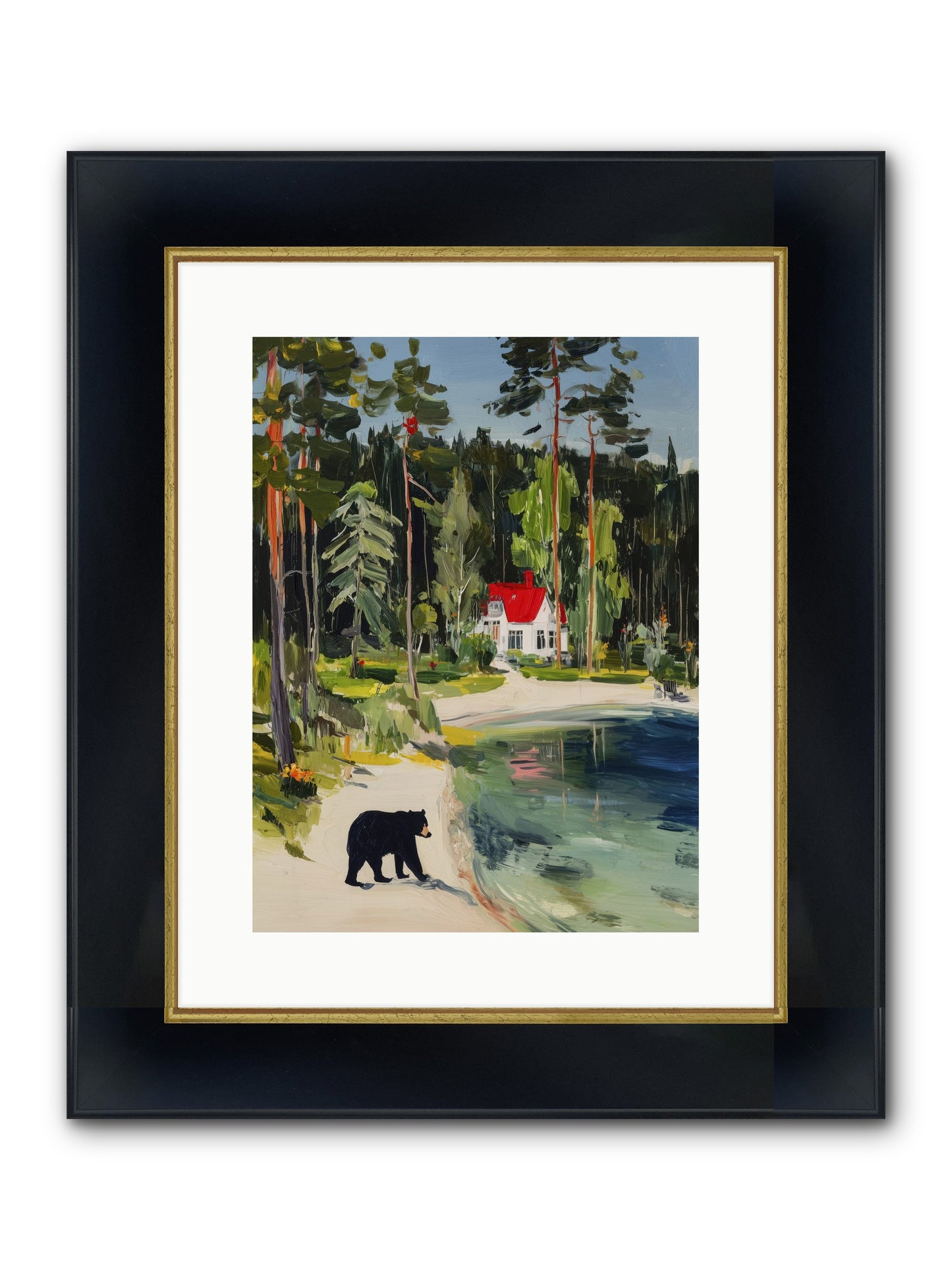 Wild Heart Wanderer Framed Print - Wide Black w/Gold 12x16