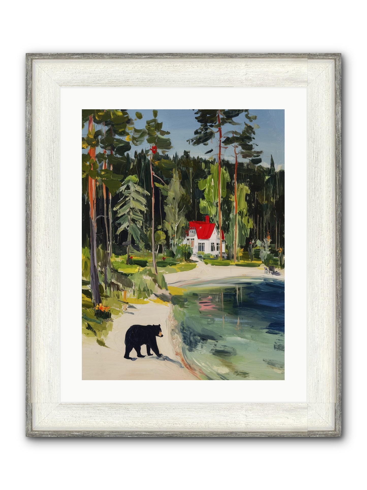 Wild Heart Wanderer Framed Print - Driftwood White 18x24
