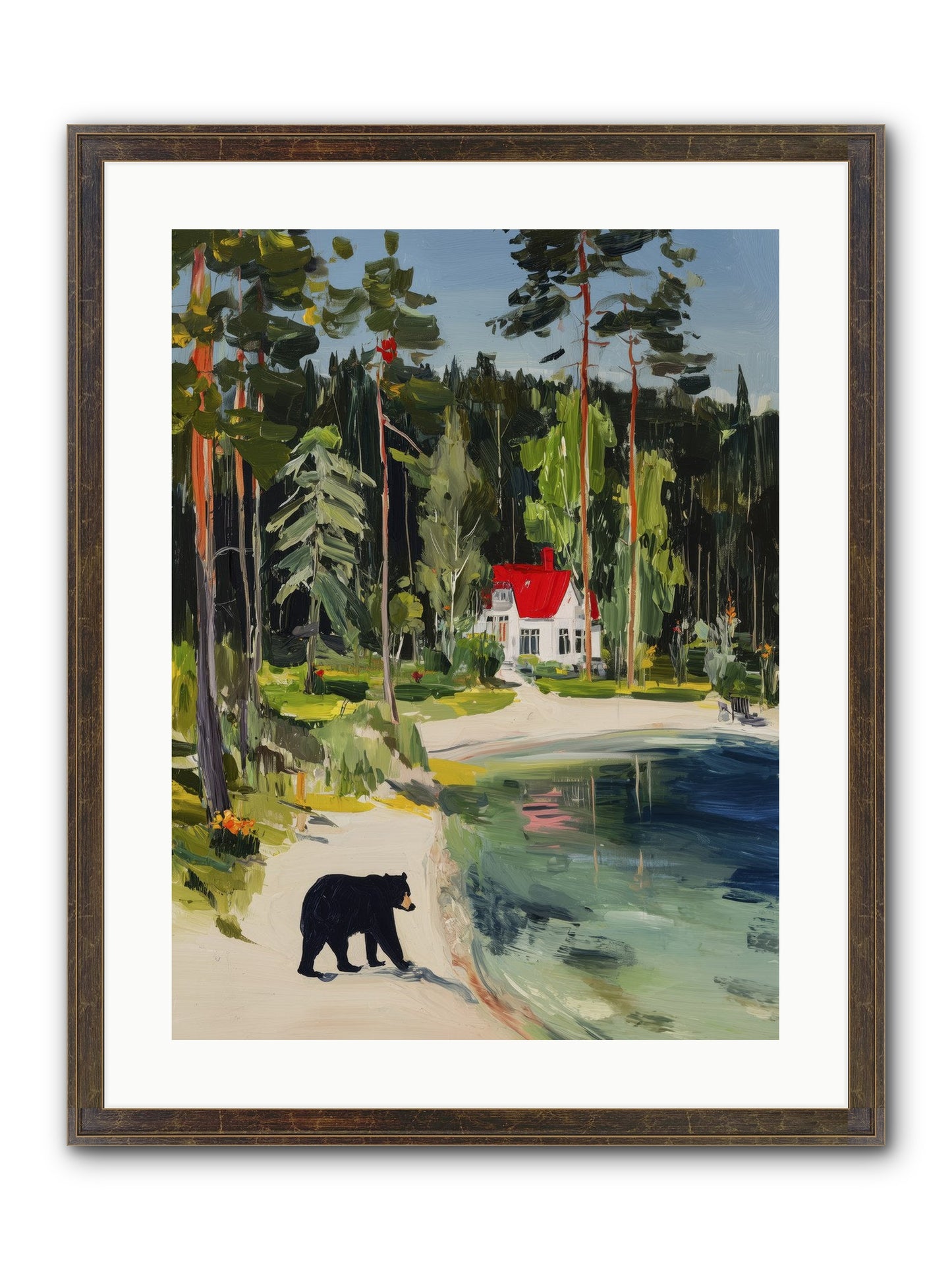 Wild Heart Wanderer Framed Print - Slimwoods Black/Gold 18x24