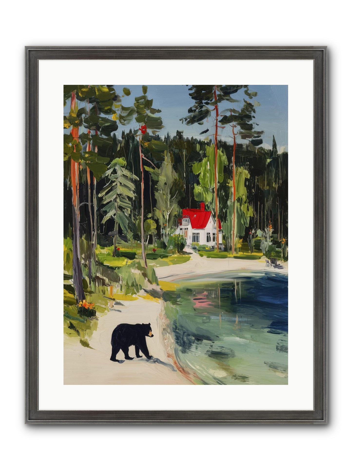 Wild Heart Wanderer Framed Print - Slimwoods Black/Silver 18x24