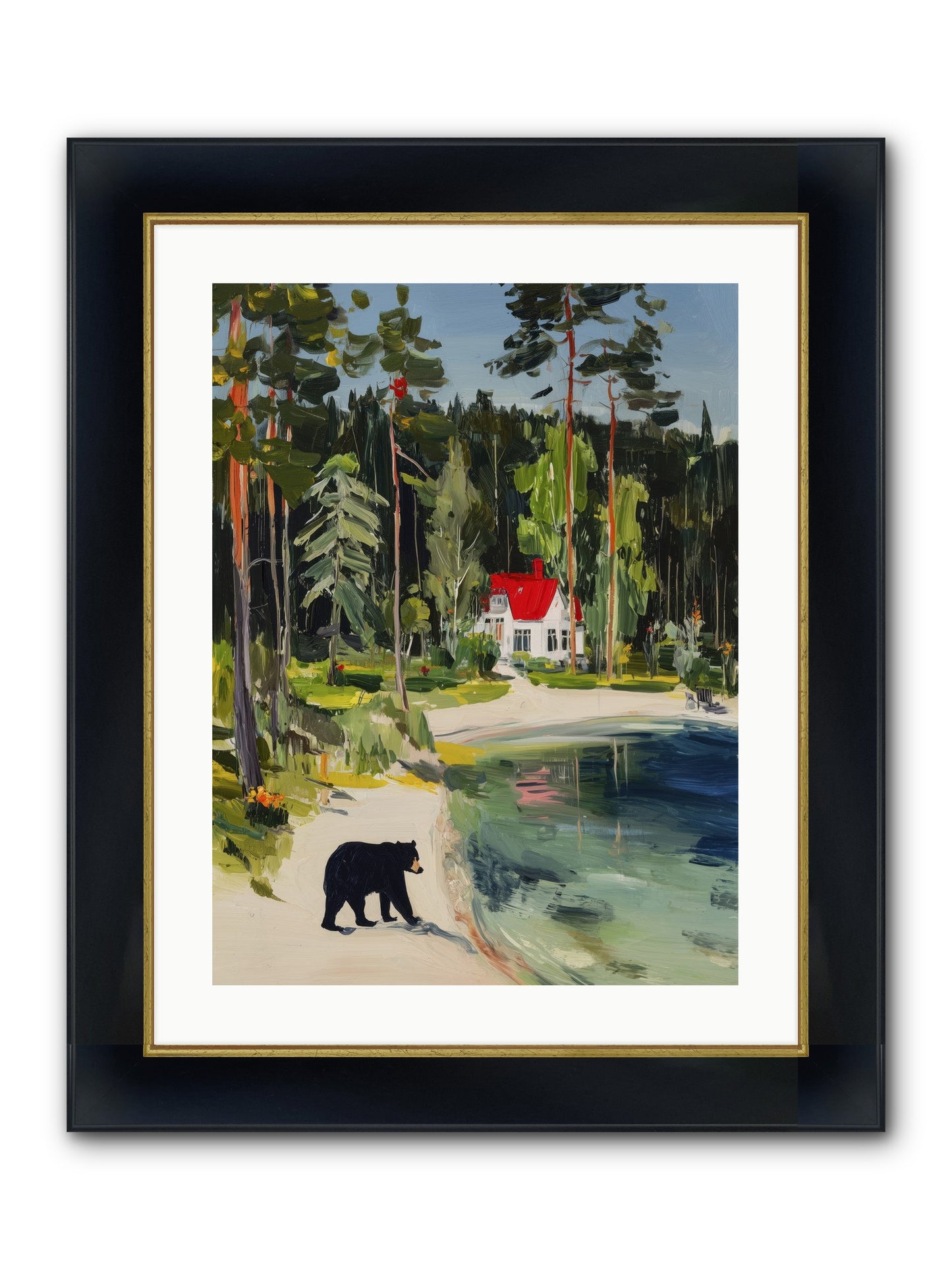 Wild Heart Wanderer Framed Print - Wide Black w/Gold 18x24
