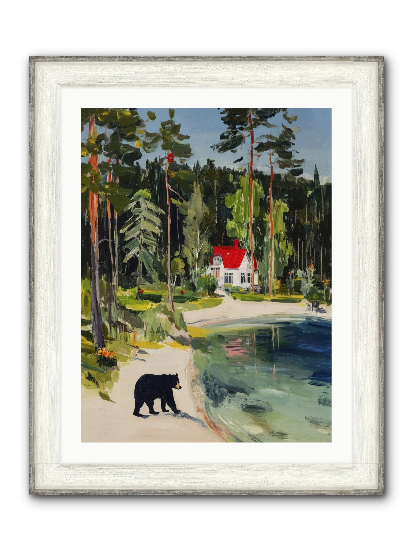 Wild Heart Wanderer Framed Print - Driftwood White 24x32