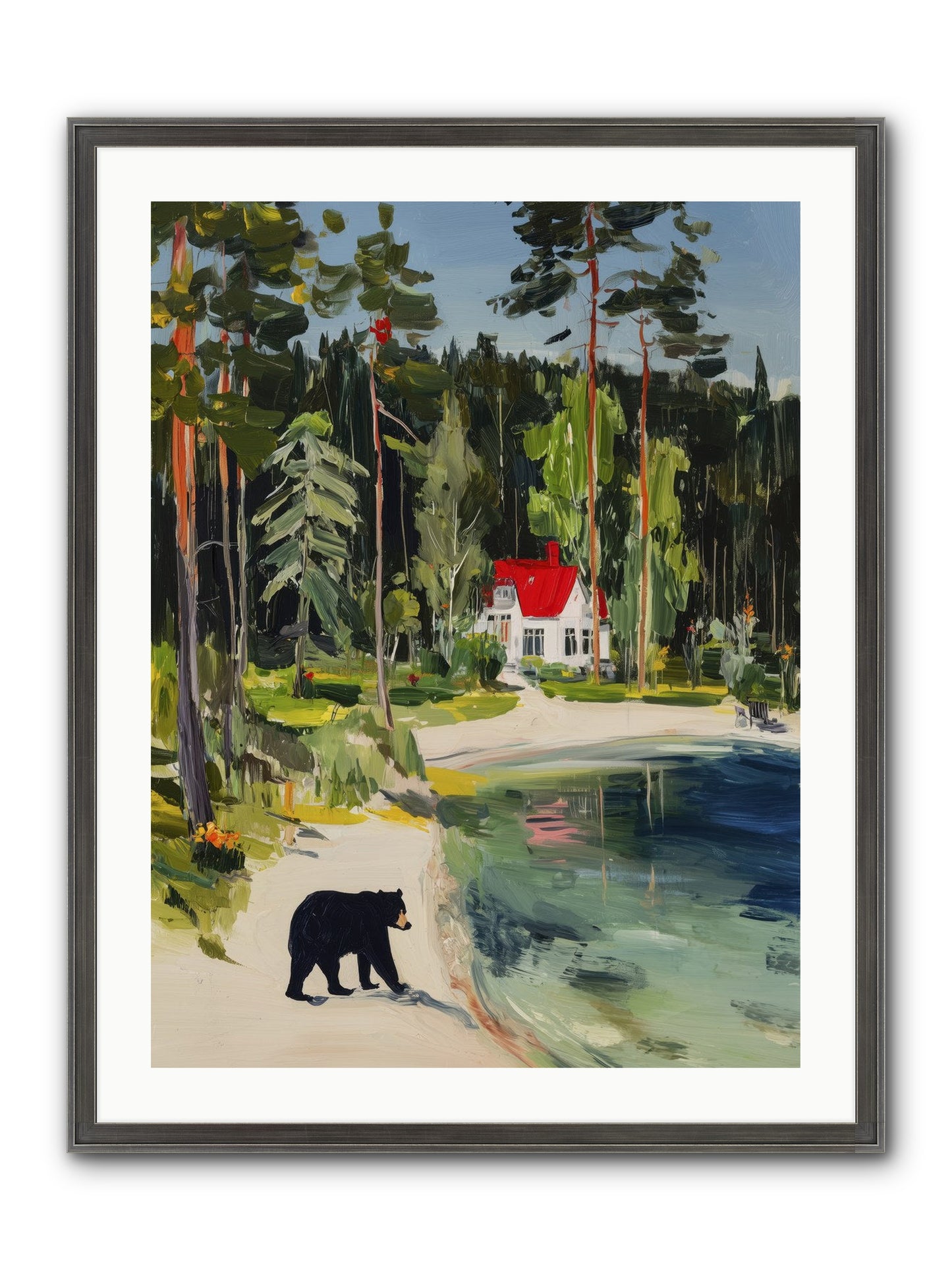 Wild Heart Wanderer Framed Print - Slimwoods Black/Silver 24x32