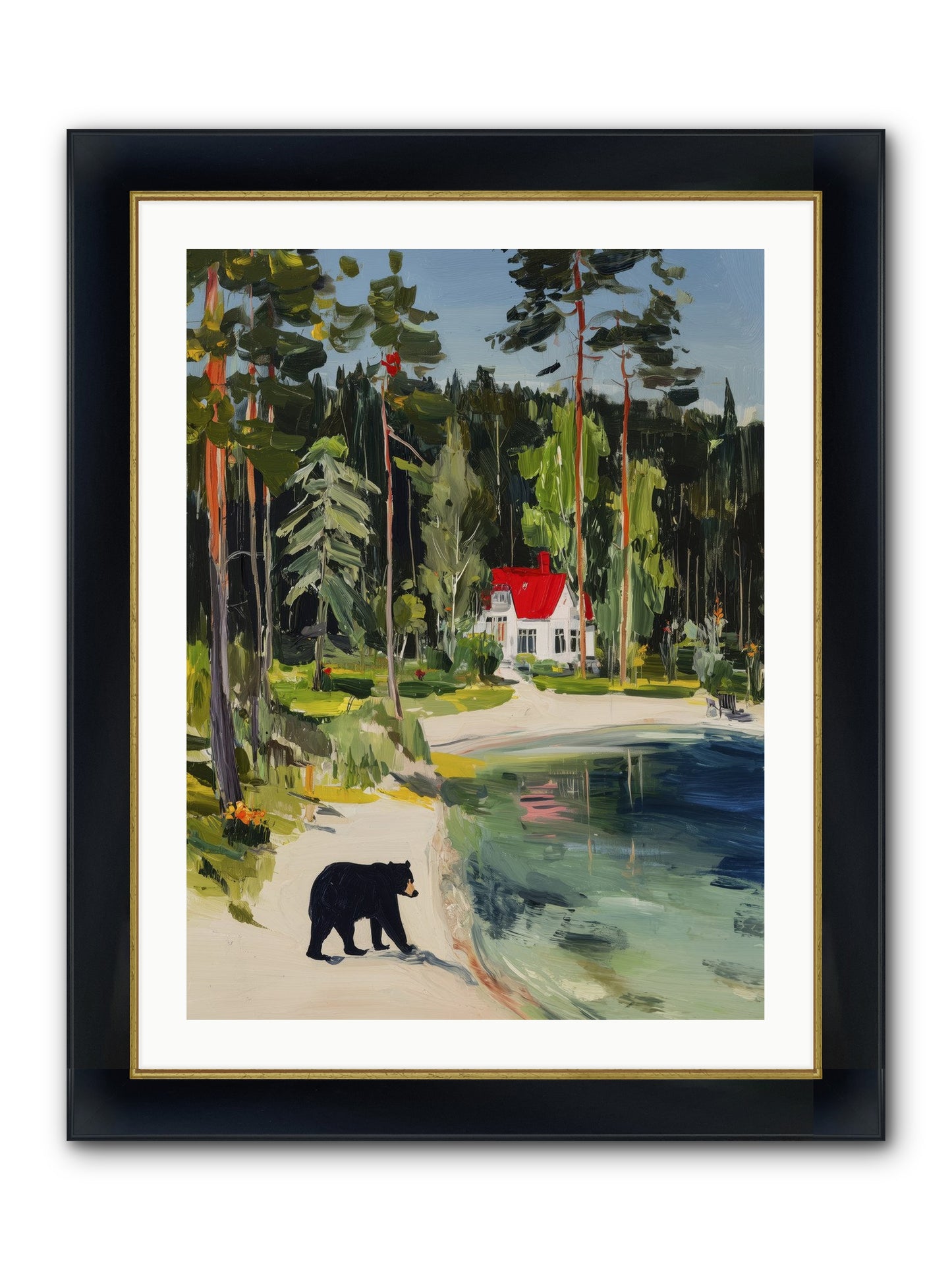 Wild Heart Wanderer Framed Print - Wide Black w/Gold 24x32