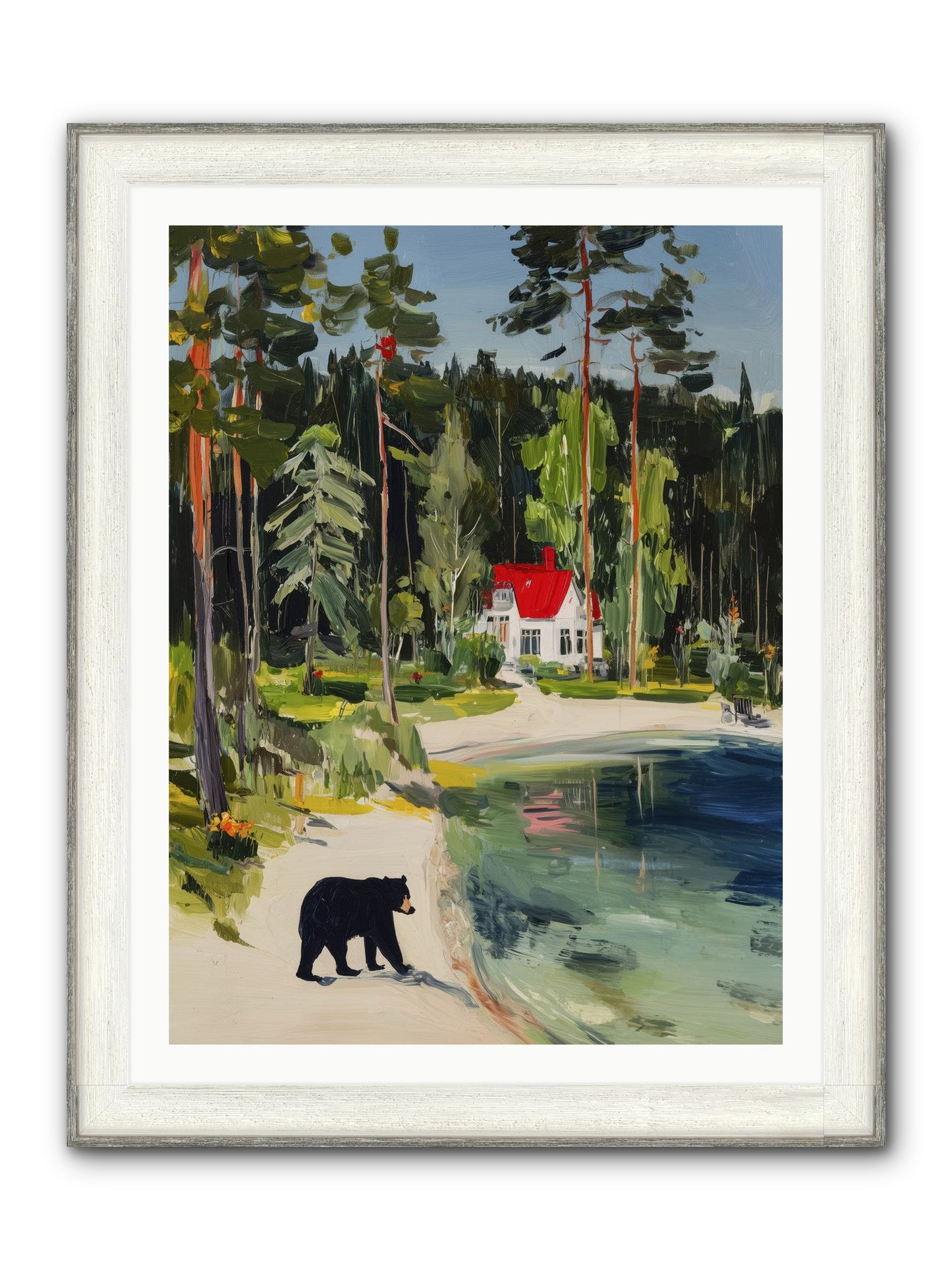 Wild Heart Wanderer Framed Print - Driftwood White 30x40
