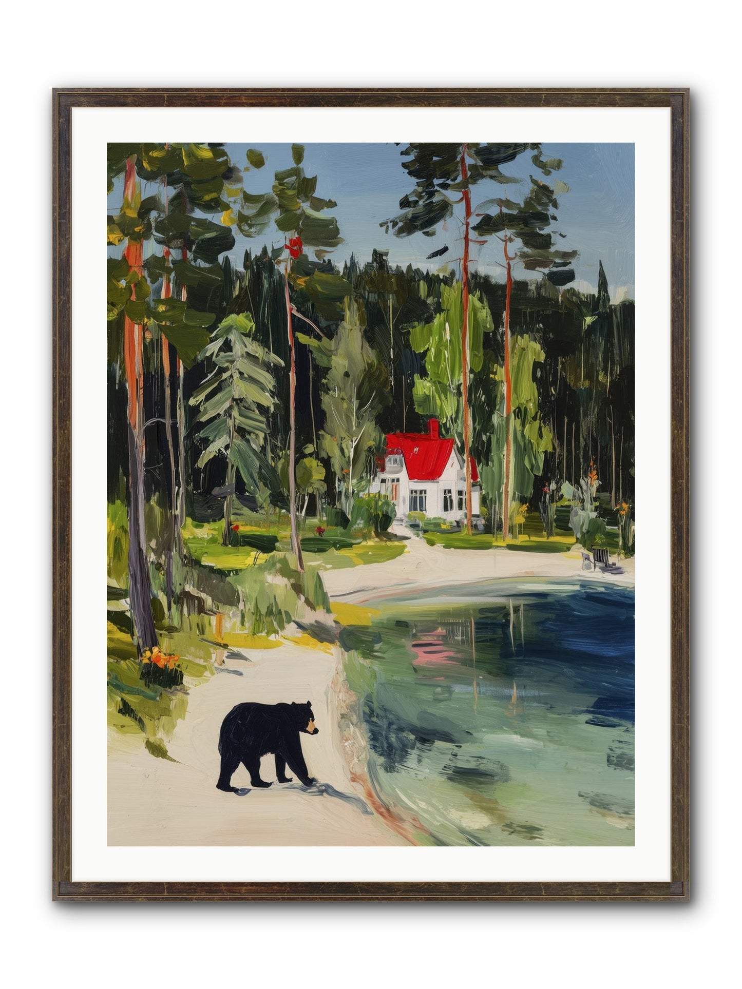 Wild Heart Wanderer Framed Print - Slimwoods Black/Gold 30x40