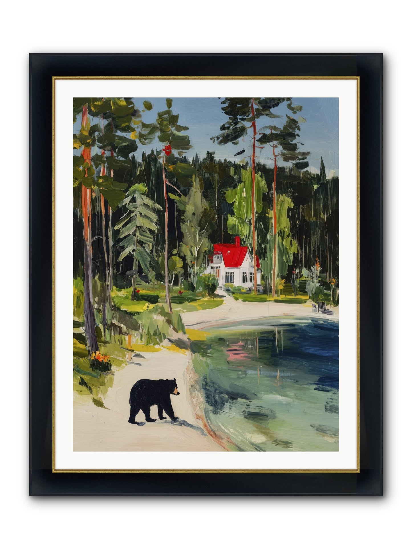 Wild Heart Wanderer Framed Print - Wide Black w/Gold 30x40