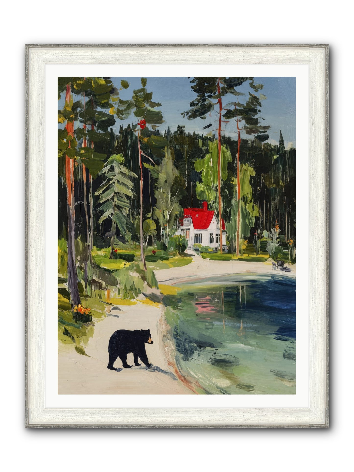 Wild Heart Wanderer Framed Print - Driftwood White 36x48