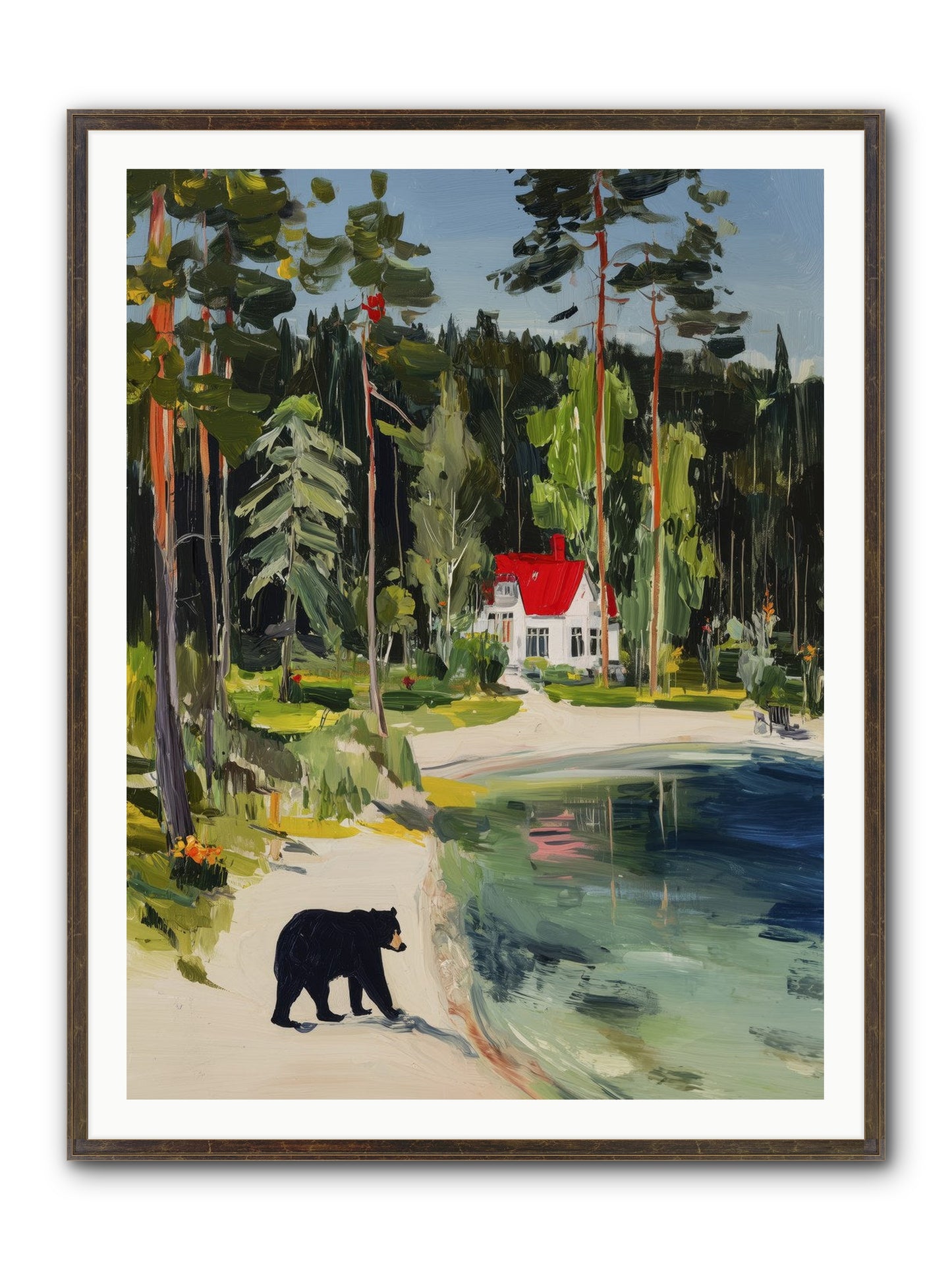 Wild Heart Wanderer Framed Print - Slimwoods Black/Gold 36x48