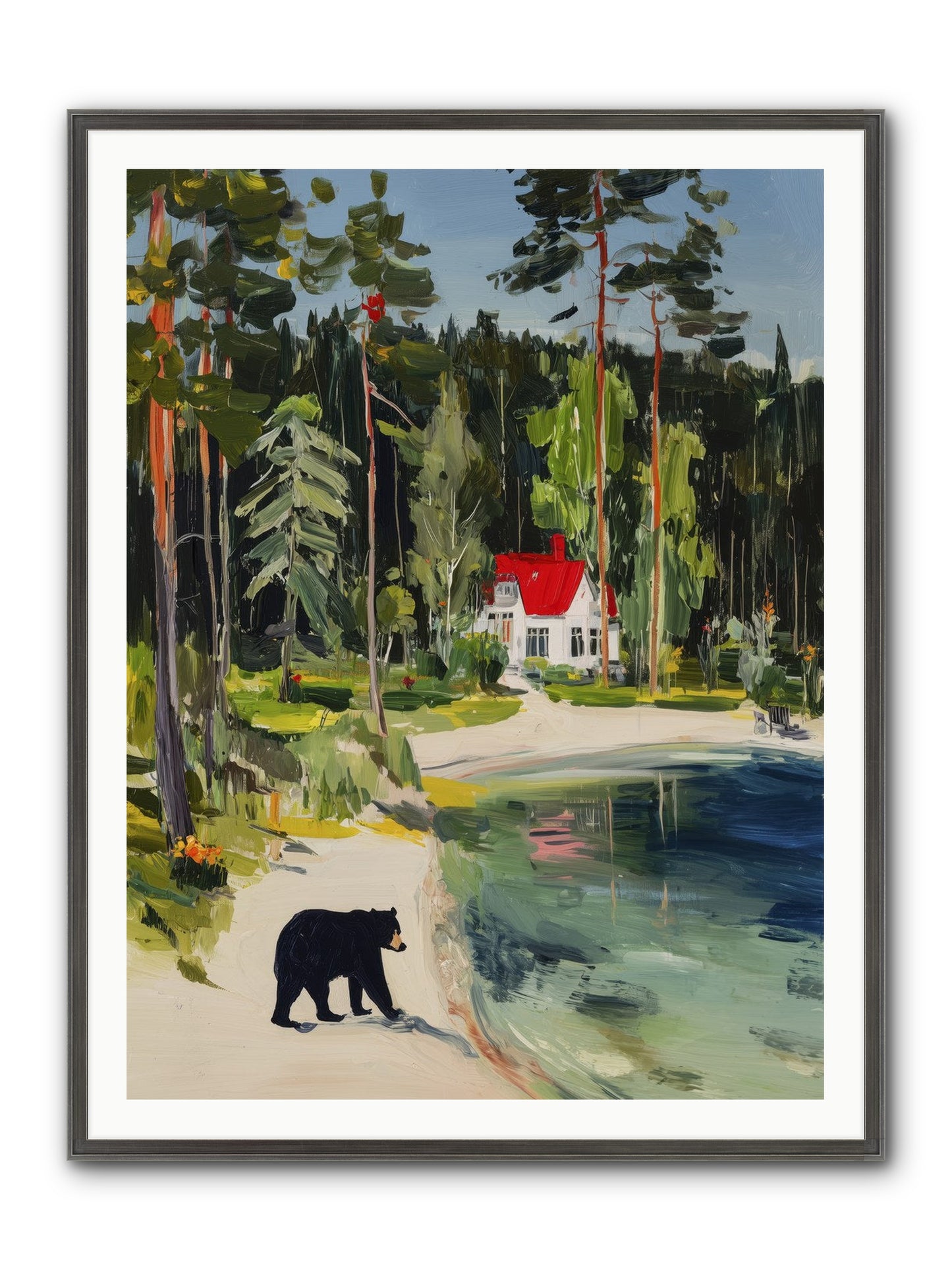 Wild Heart Wanderer Framed Print - Slimwoods Black/Silver 36x48