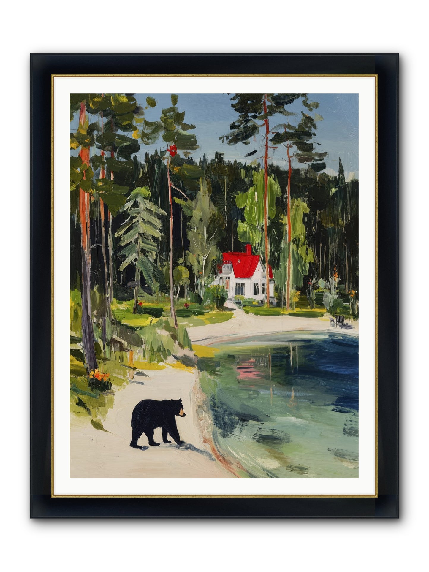 Wild Heart Wanderer Framed Print - Wide Black w/Gold 36x48