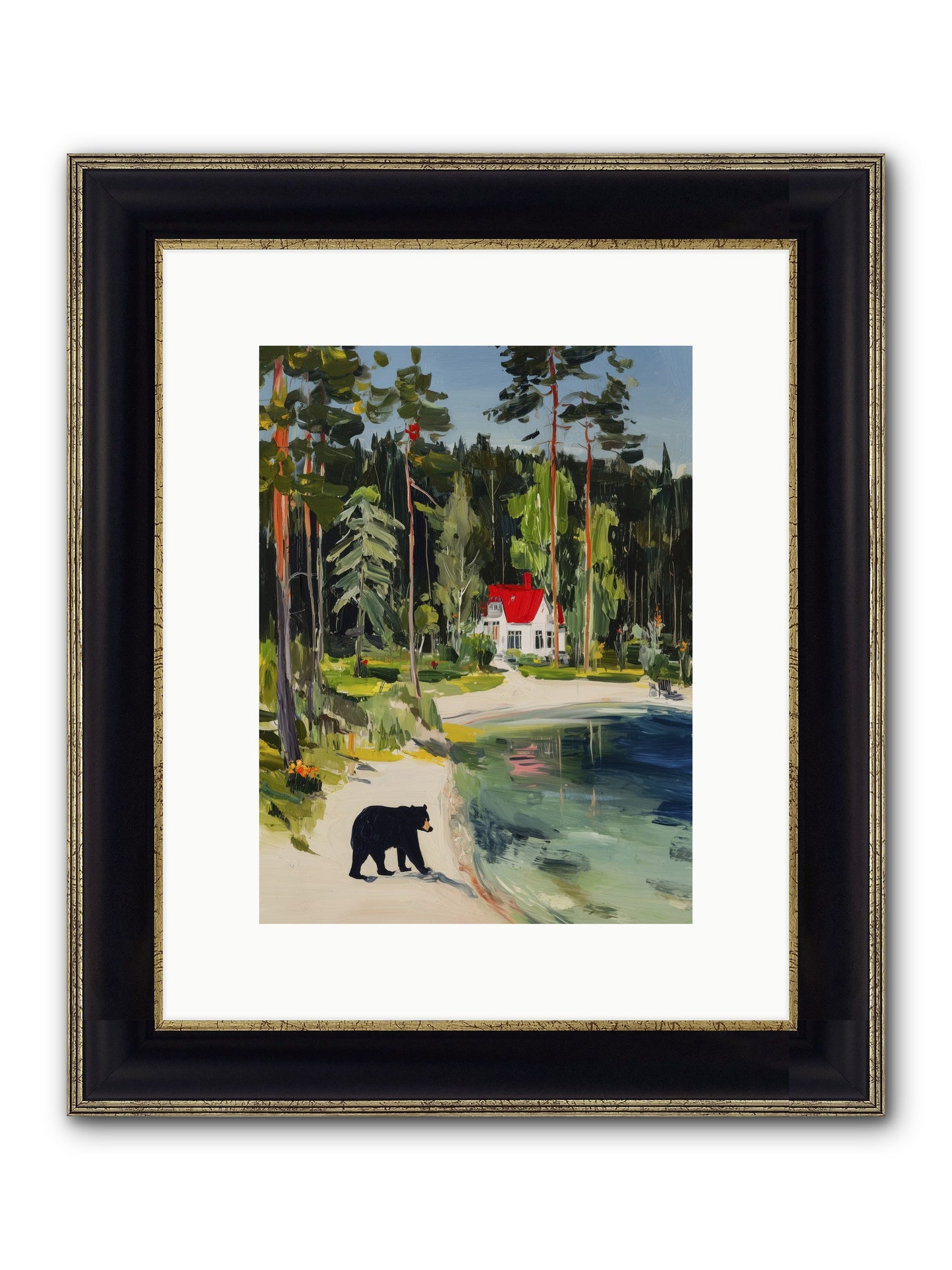 Wild Heart Wanderer Framed Print - Black & Gold 9x12