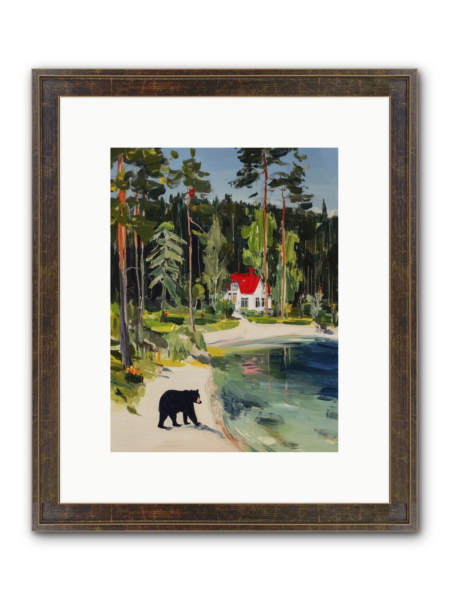 Wild Heart Wanderer Framed Print - Slimwoods Black/Gold 9x12