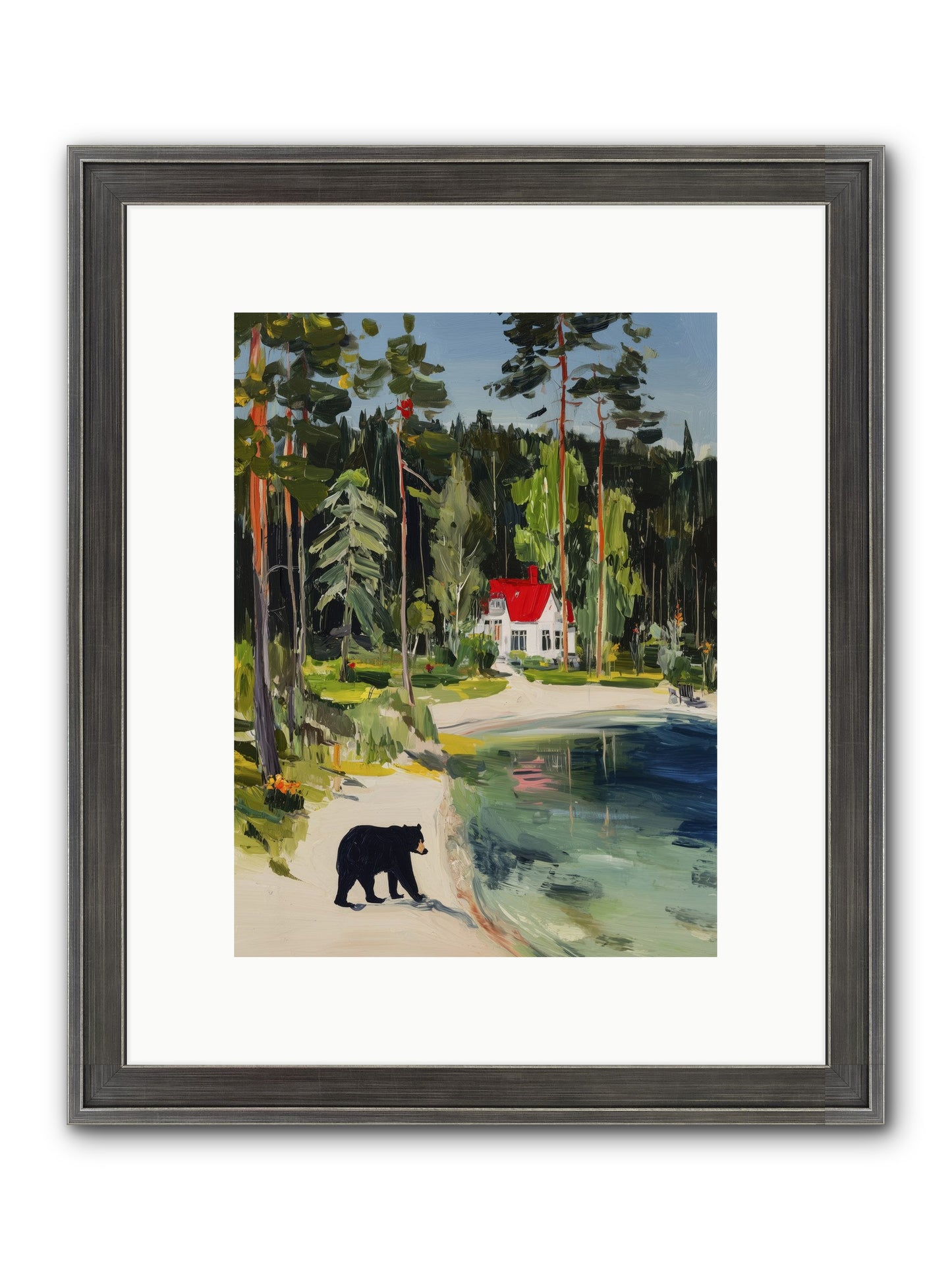 Wild Heart Wanderer Framed Print - Slimwoods Black/Silver 9x12