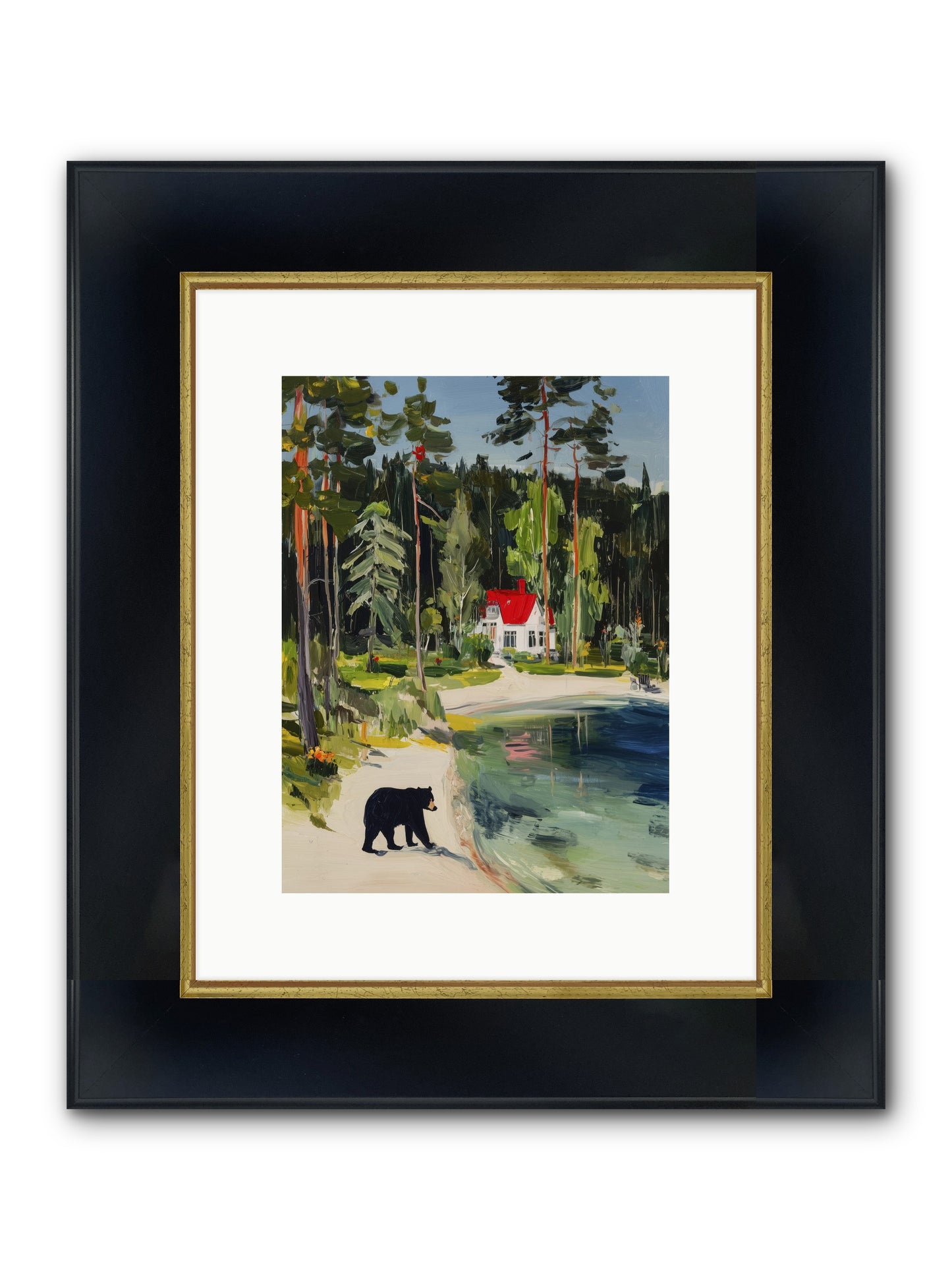 Wild Heart Wanderer Framed Print - Wide Black w/Gold 9x12
