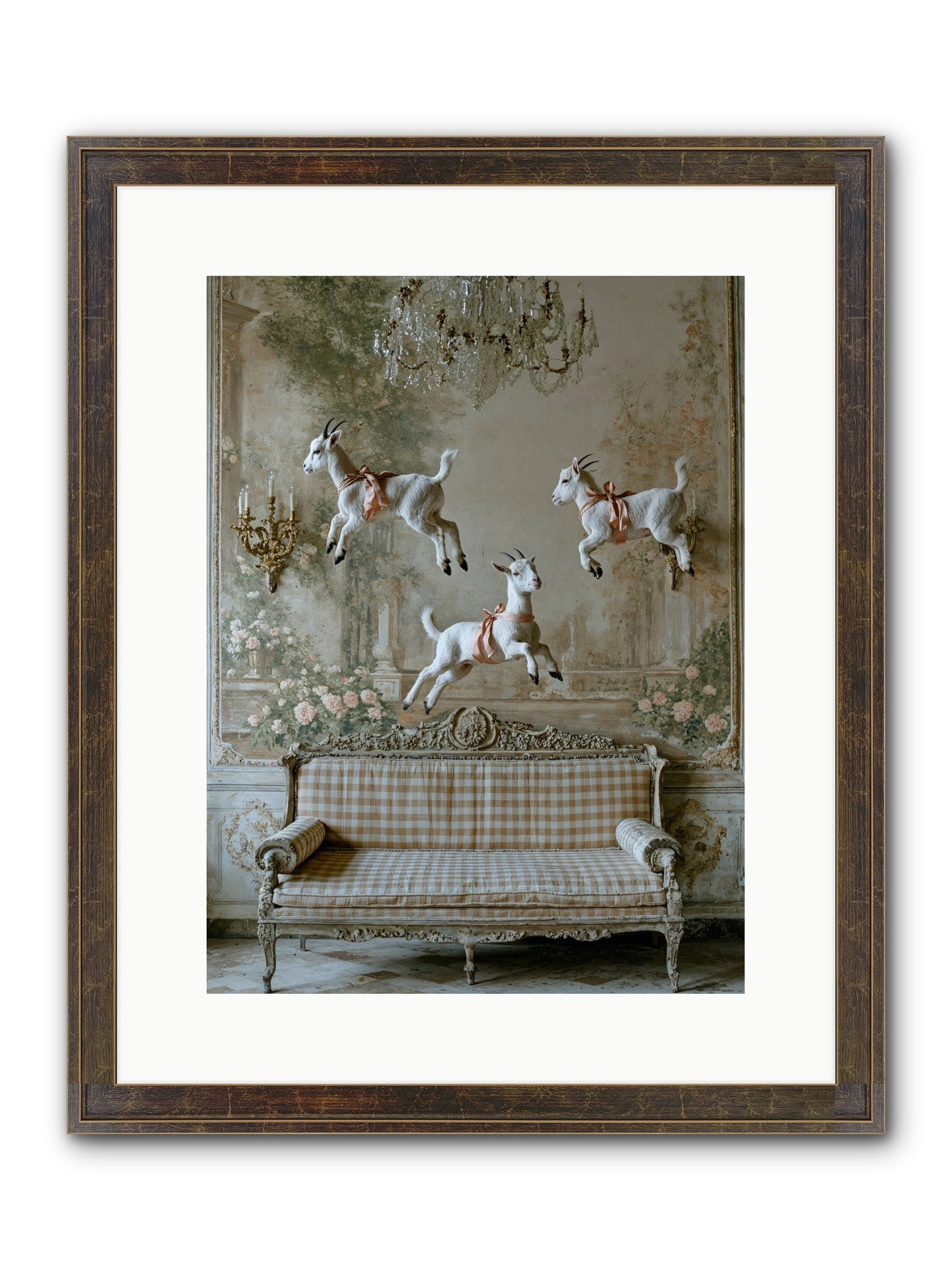 Wild Hearts Framed Print - Slimwoods Black/Gold 12x16