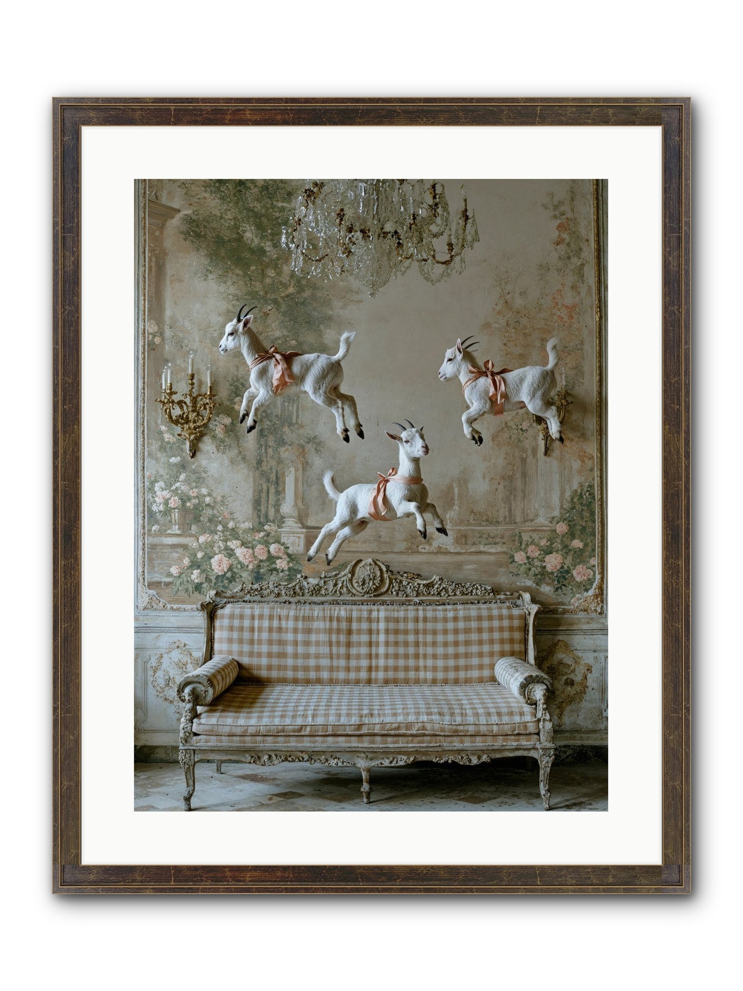 Wild Hearts Framed Print - Slimwoods Black/Gold 18x24