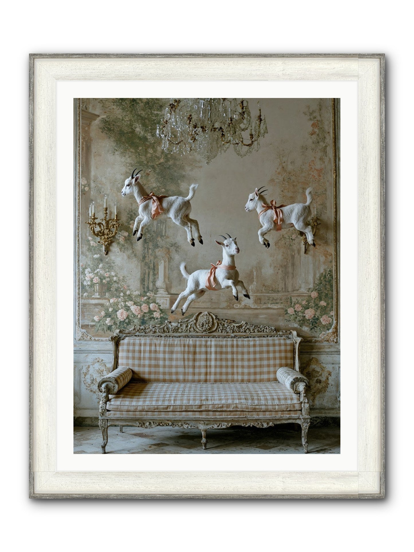 Wild Hearts Framed Print - Driftwood White 30x40