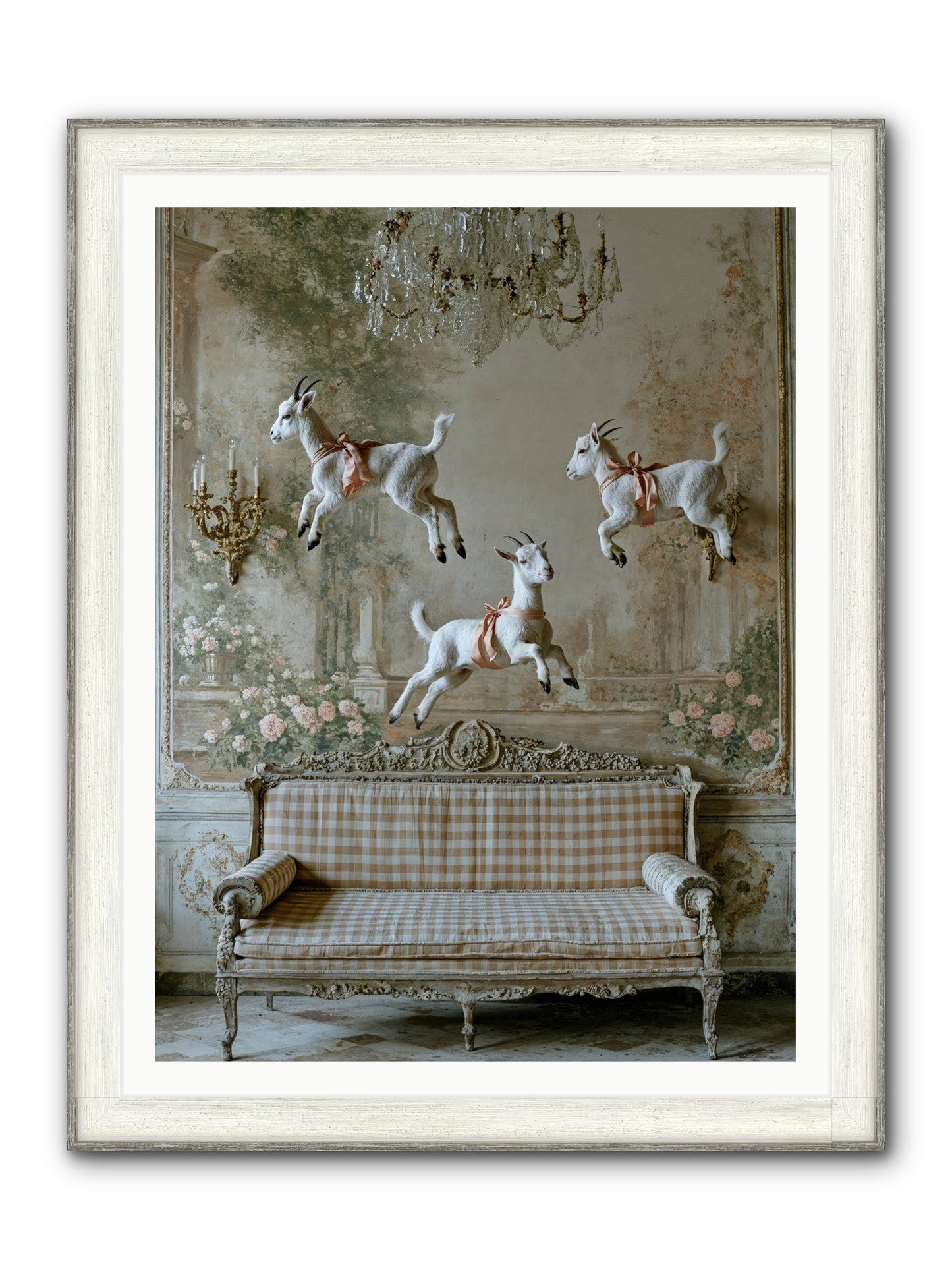Wild Hearts Framed Print - Driftwood White 36x48