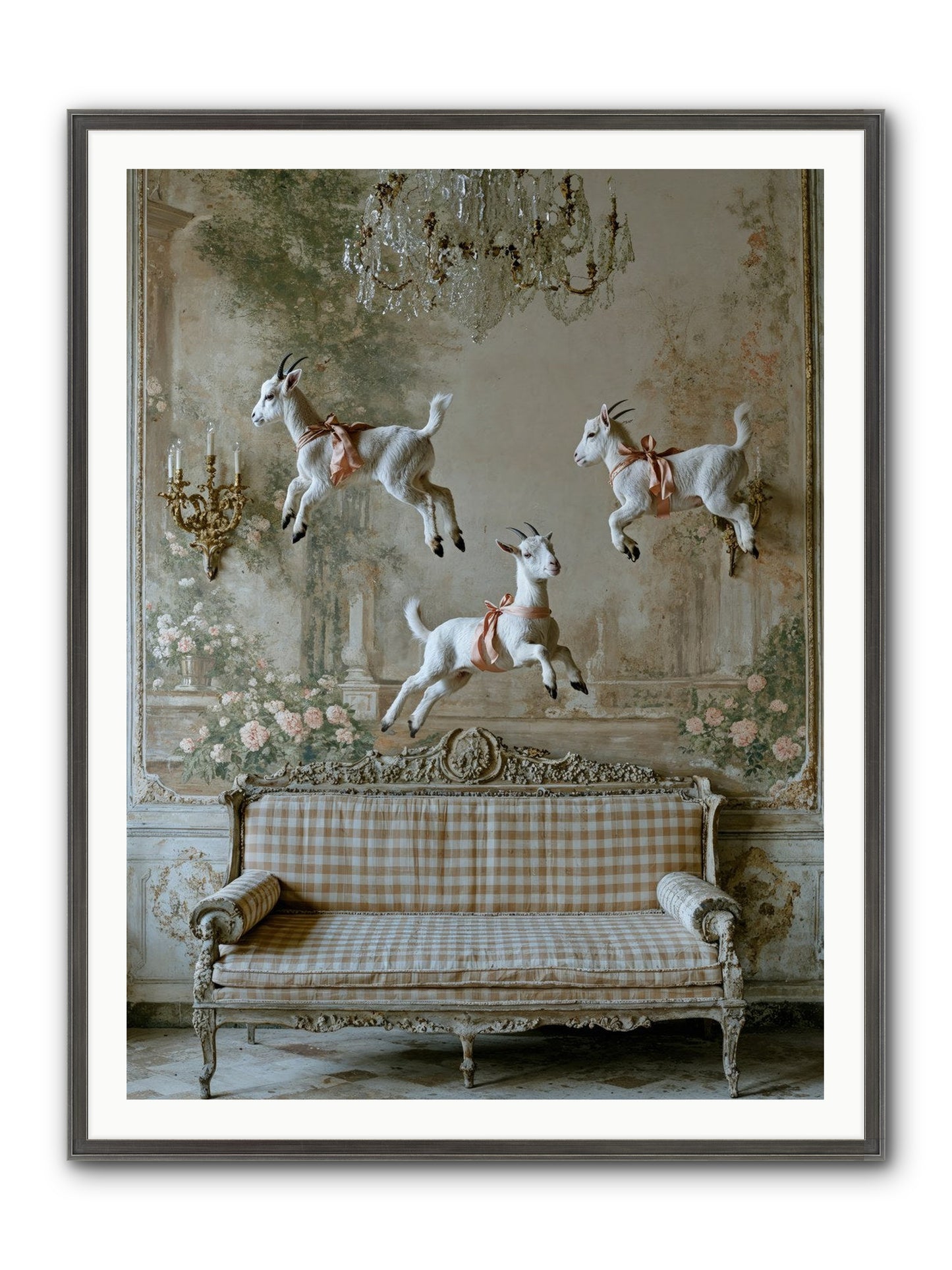 Wild Hearts Framed Print - Slimwoods Black/Silver 36x48