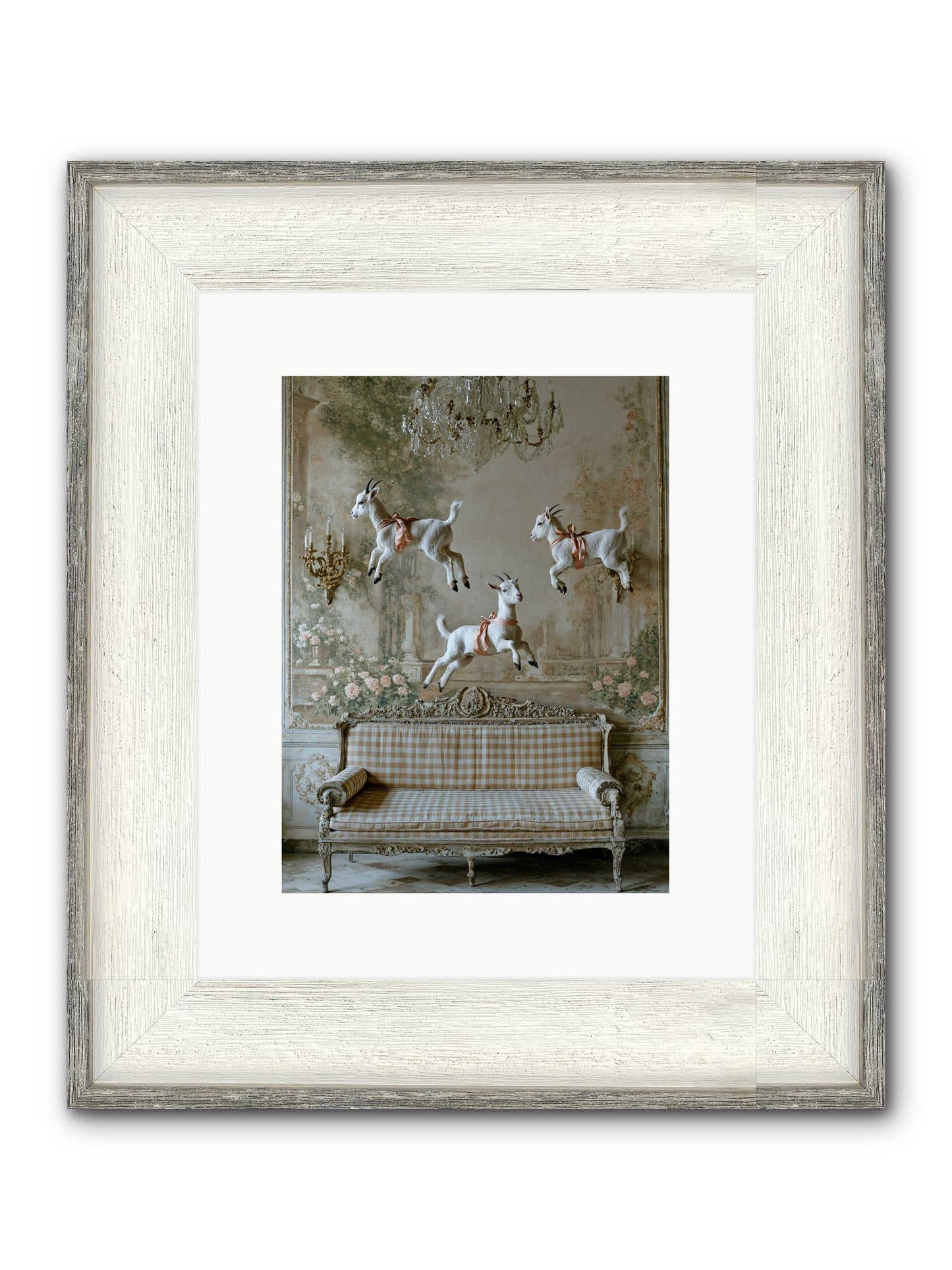 Wild Hearts Framed Print - Driftwood White 9x12