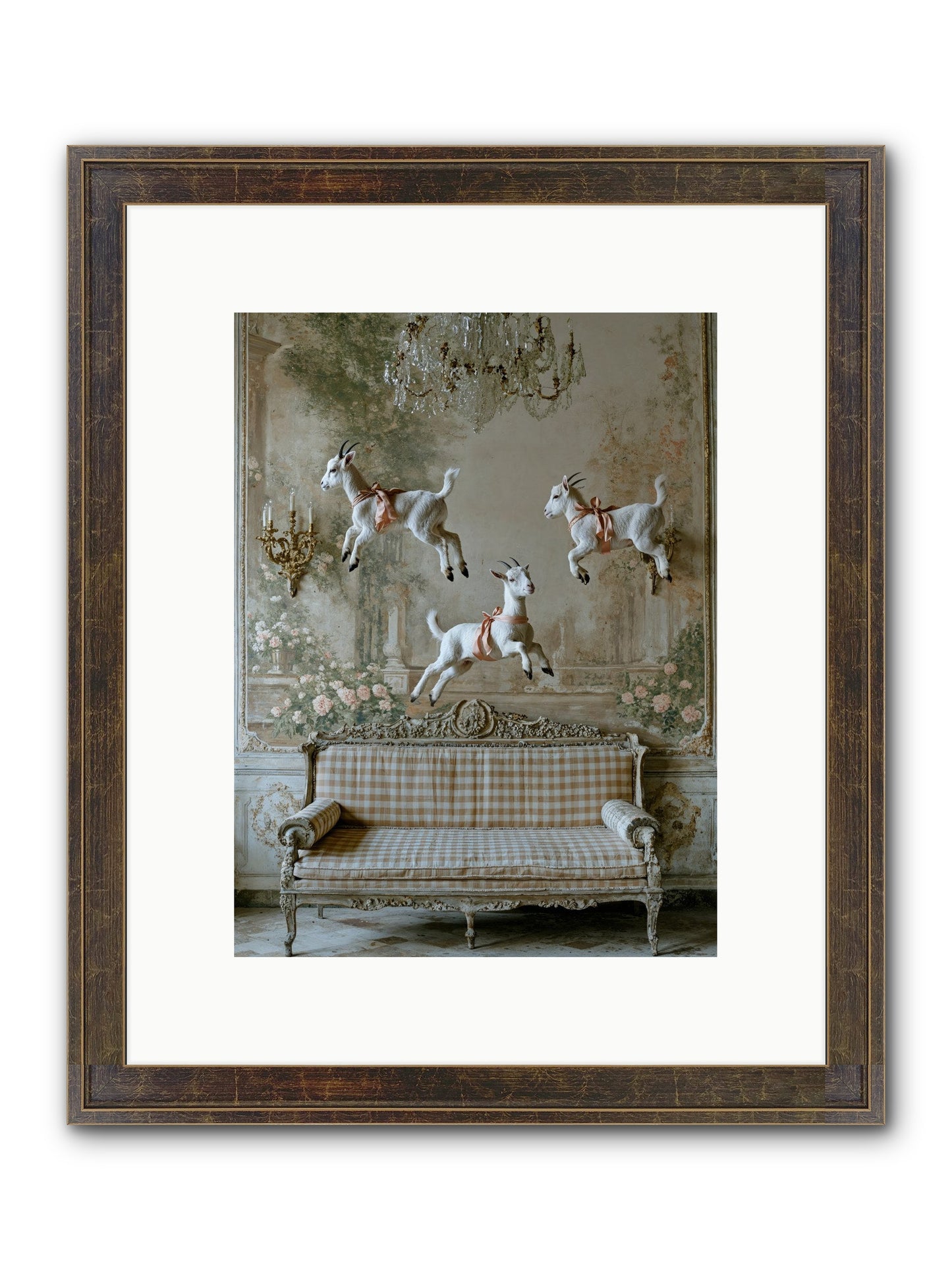 Wild Hearts Framed Print - Slimwoods Black/Gold 9x12