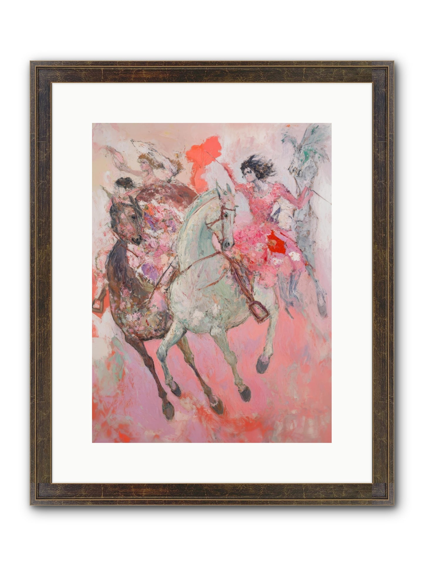 Wild Hearts Gallop Framed Print - Slimwoods Black/Gold 12x16