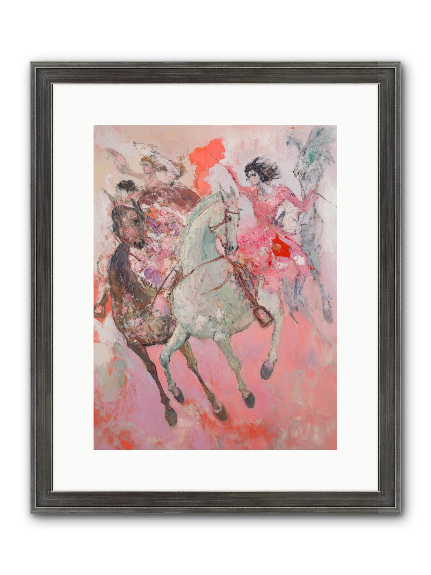 Wild Hearts Gallop Framed Print - Slimwoods Black/Silver 12x16