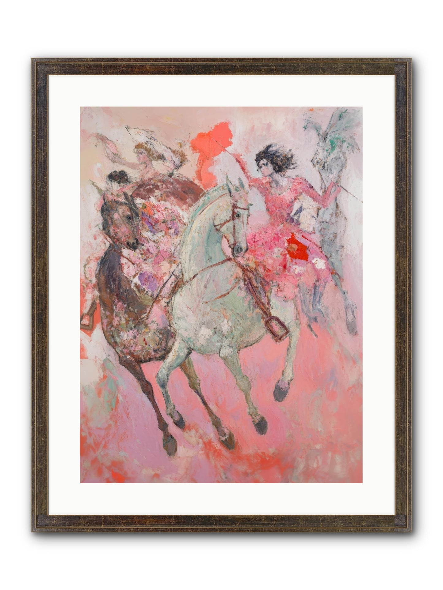 Wild Hearts Gallop Framed Print - Slimwoods Black/Gold 18x24