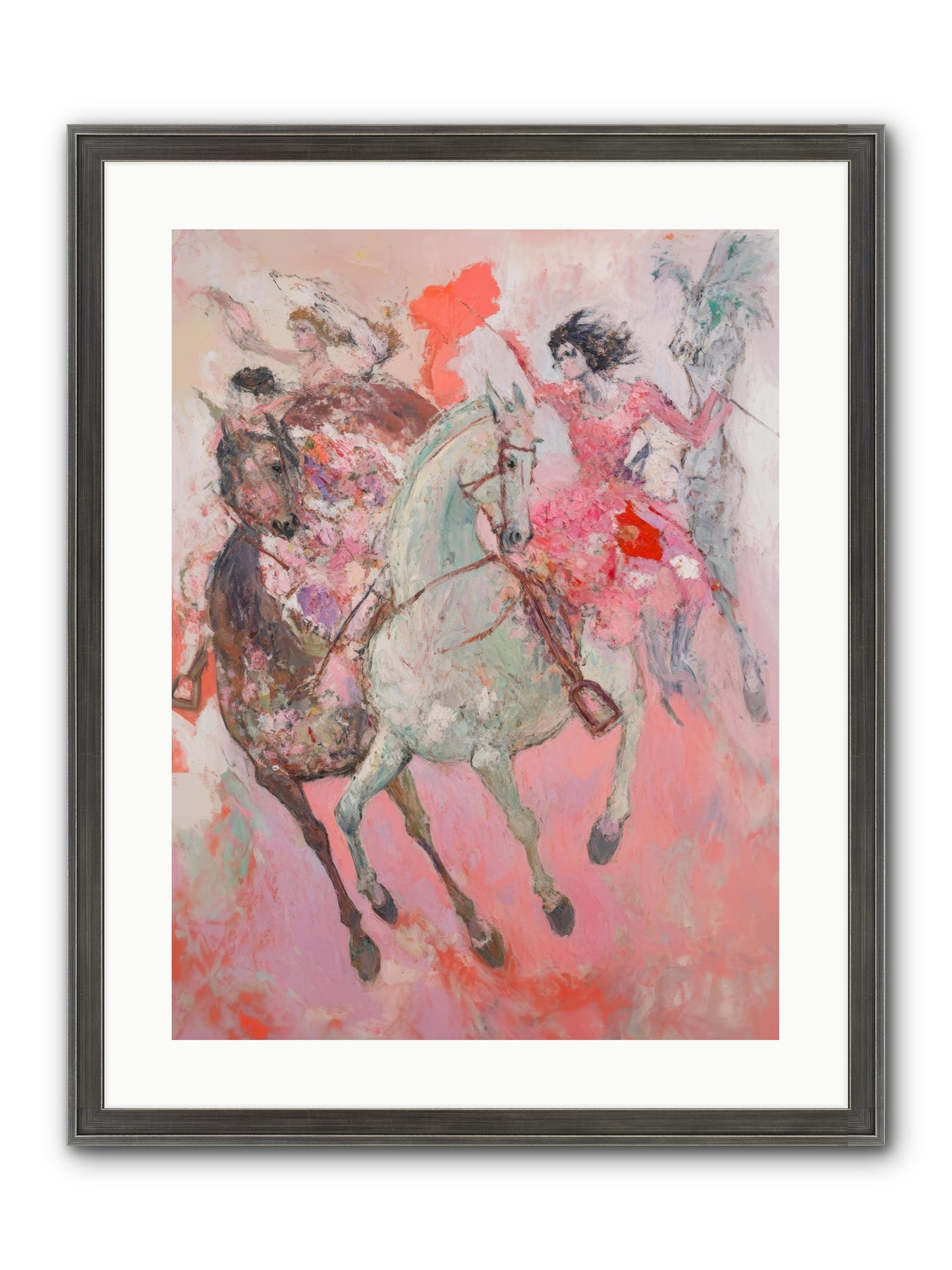 Wild Hearts Gallop Framed Print - Slimwoods Black/Silver 18x24