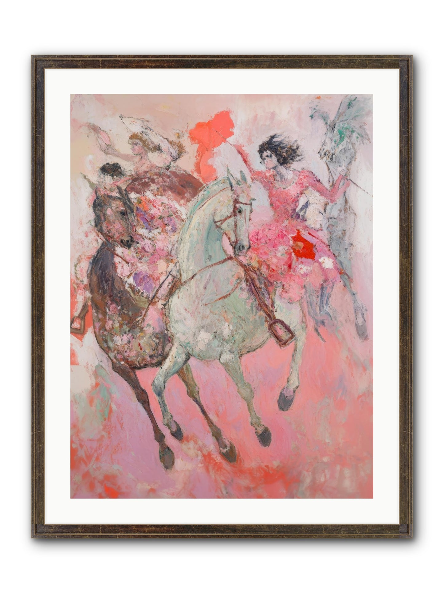 Wild Hearts Gallop Framed Print - Slimwoods Black/Gold 24x32