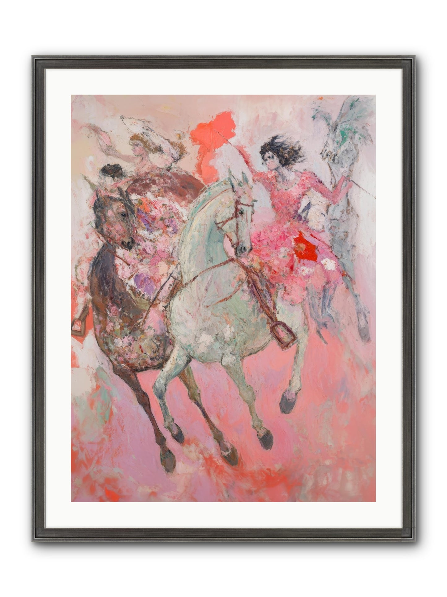Wild Hearts Gallop Framed Print - Slimwoods Black/Silver 24x32