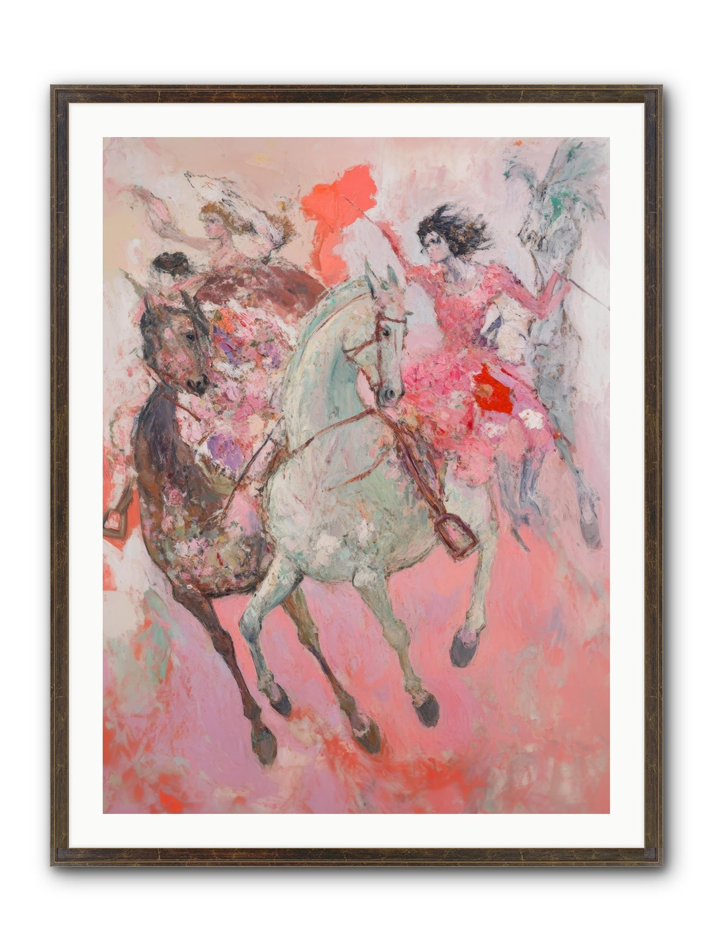 Wild Hearts Gallop Framed Print - Slimwoods Black/Gold 30x40